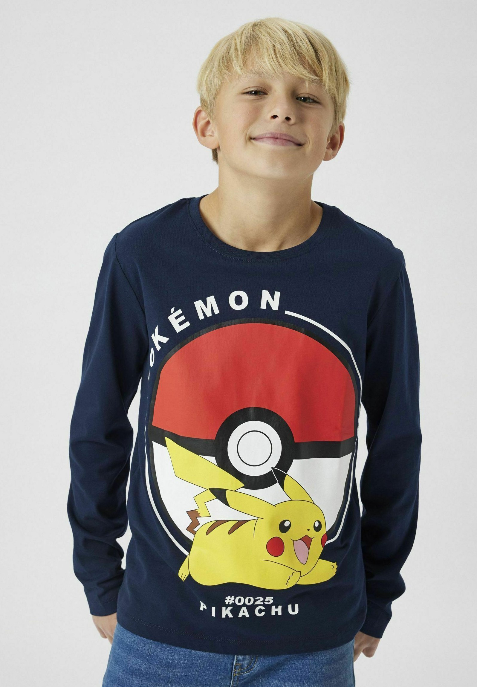 DUE PRESTO POKÉMON - Maglia a maniche lunghe - blazer blu navy