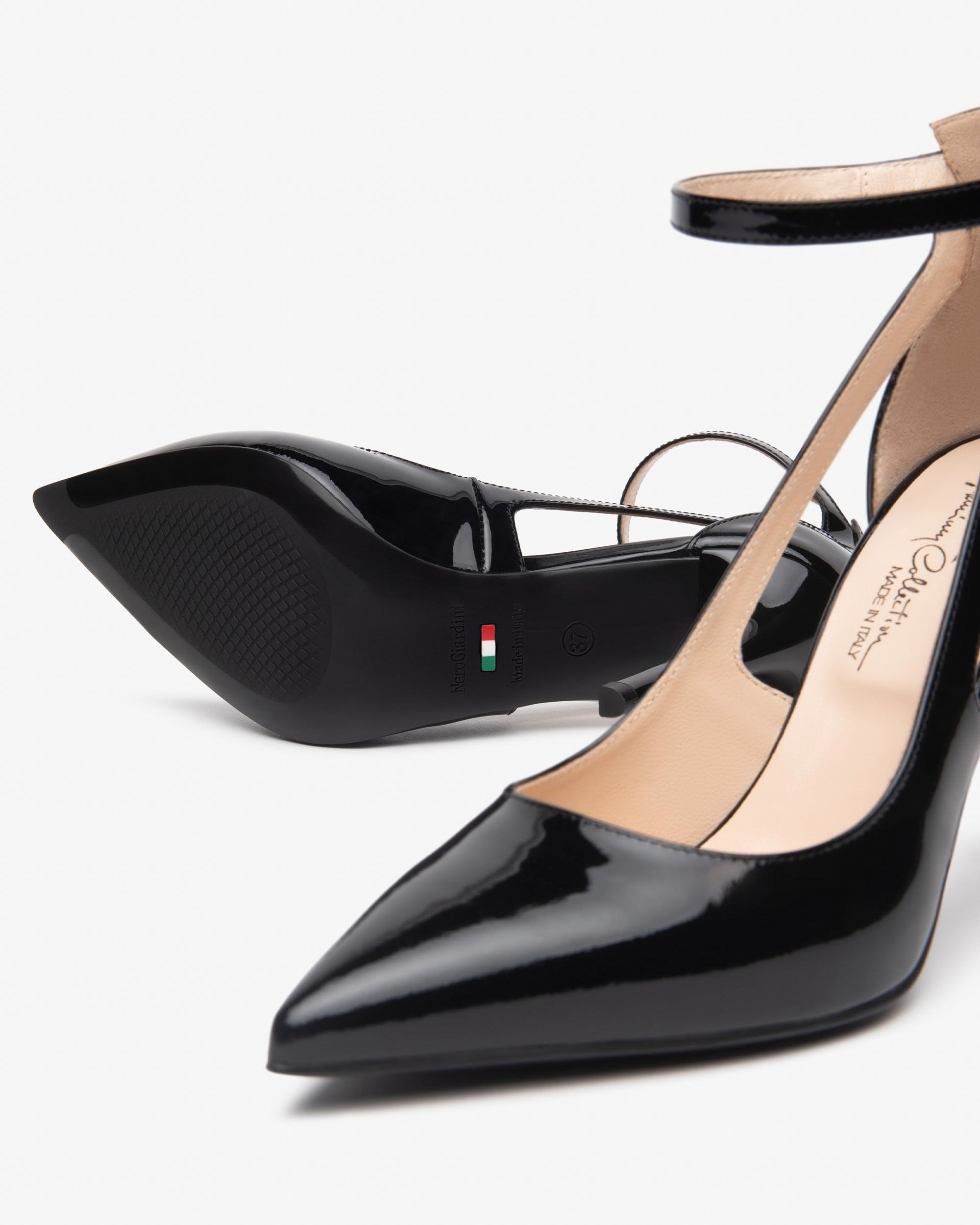  Damen-Pumps aus Lackleder