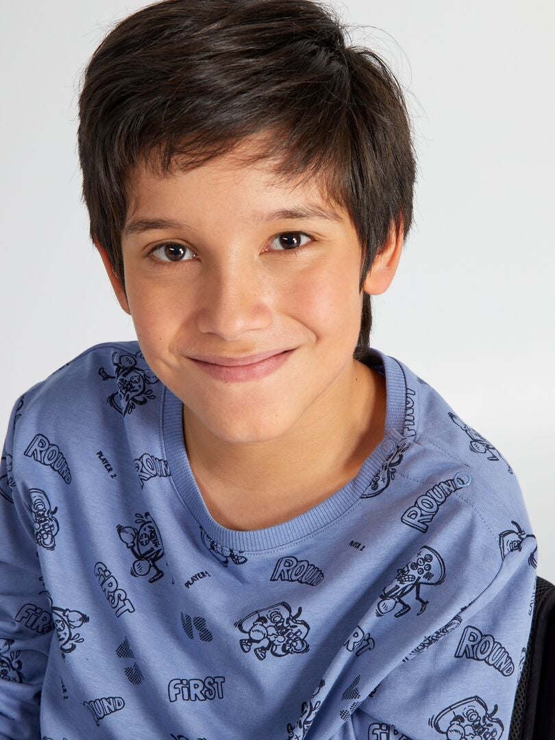 Jersey T-shirt - So Easy - BLAUW