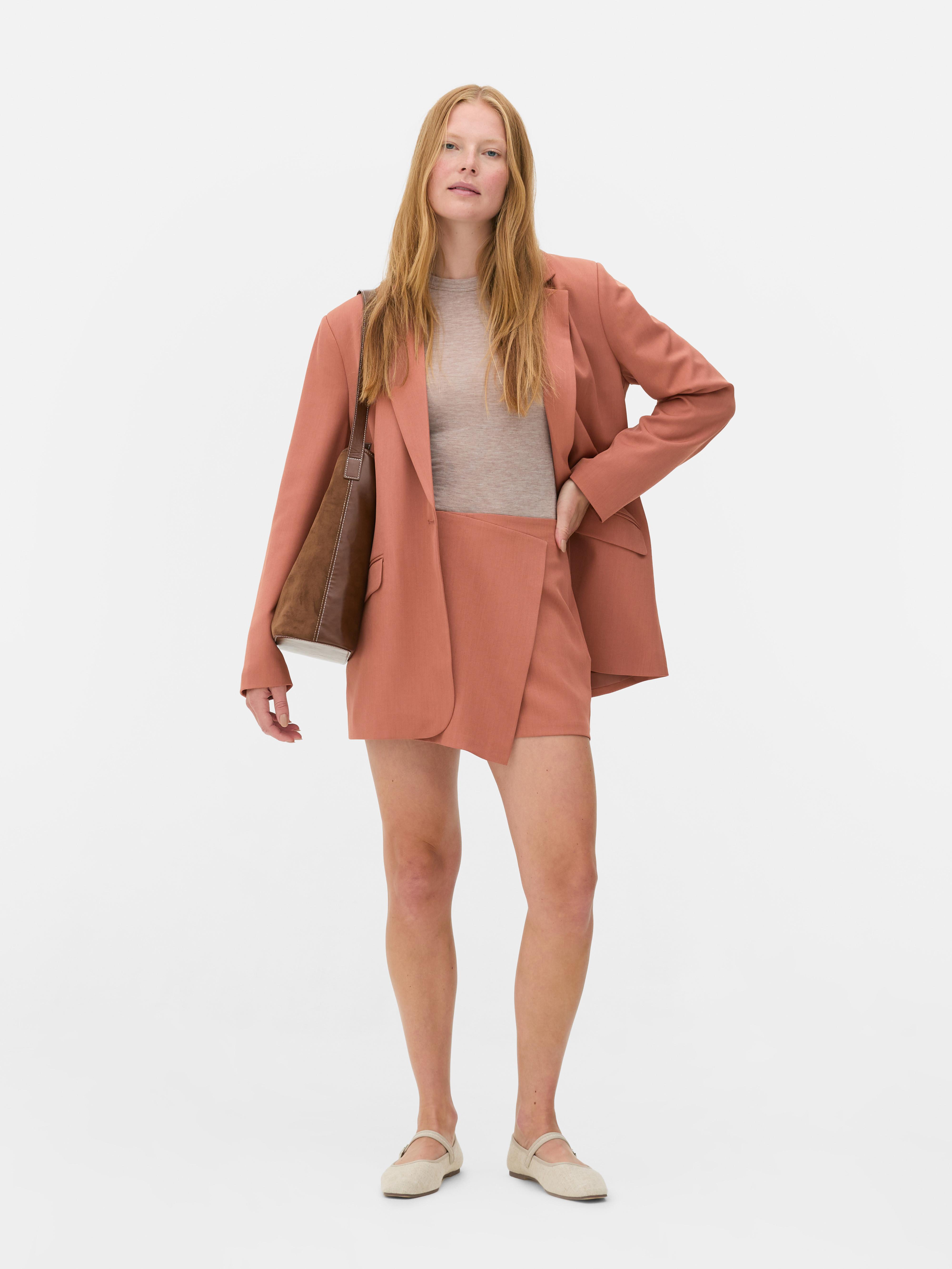 Slim-cut matching wrap bottoms. These slim-cut summer wrap bottoms are chic and comfortable.