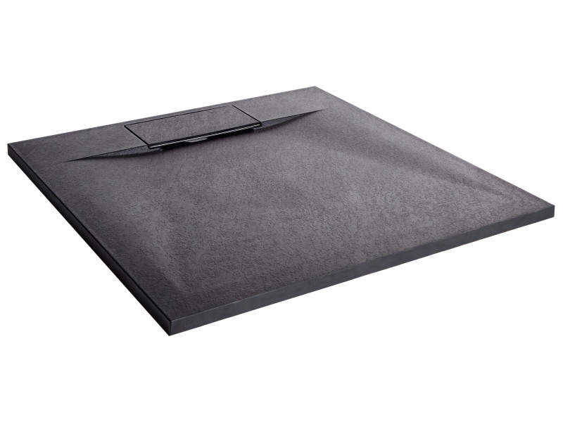 Brodzik prysznic SMC czarny 80x80x3cm