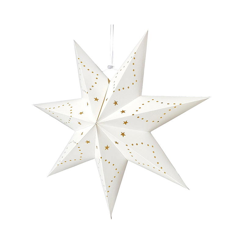 Estrella navideña Light IT de 45 cm, con luz LED, funciona con pilas.