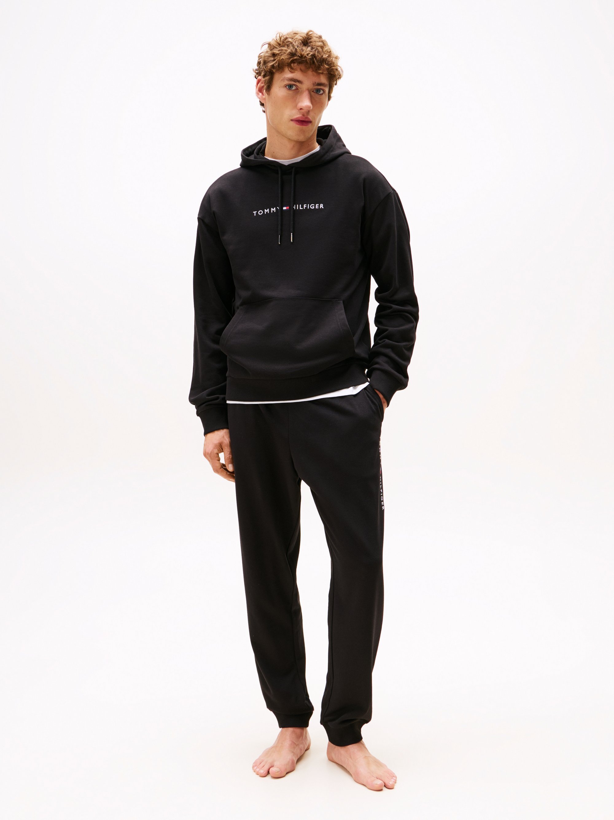 Sweat à capuche Tommy Hilfiger ORIGINAL - Haut de pyjama - Noir