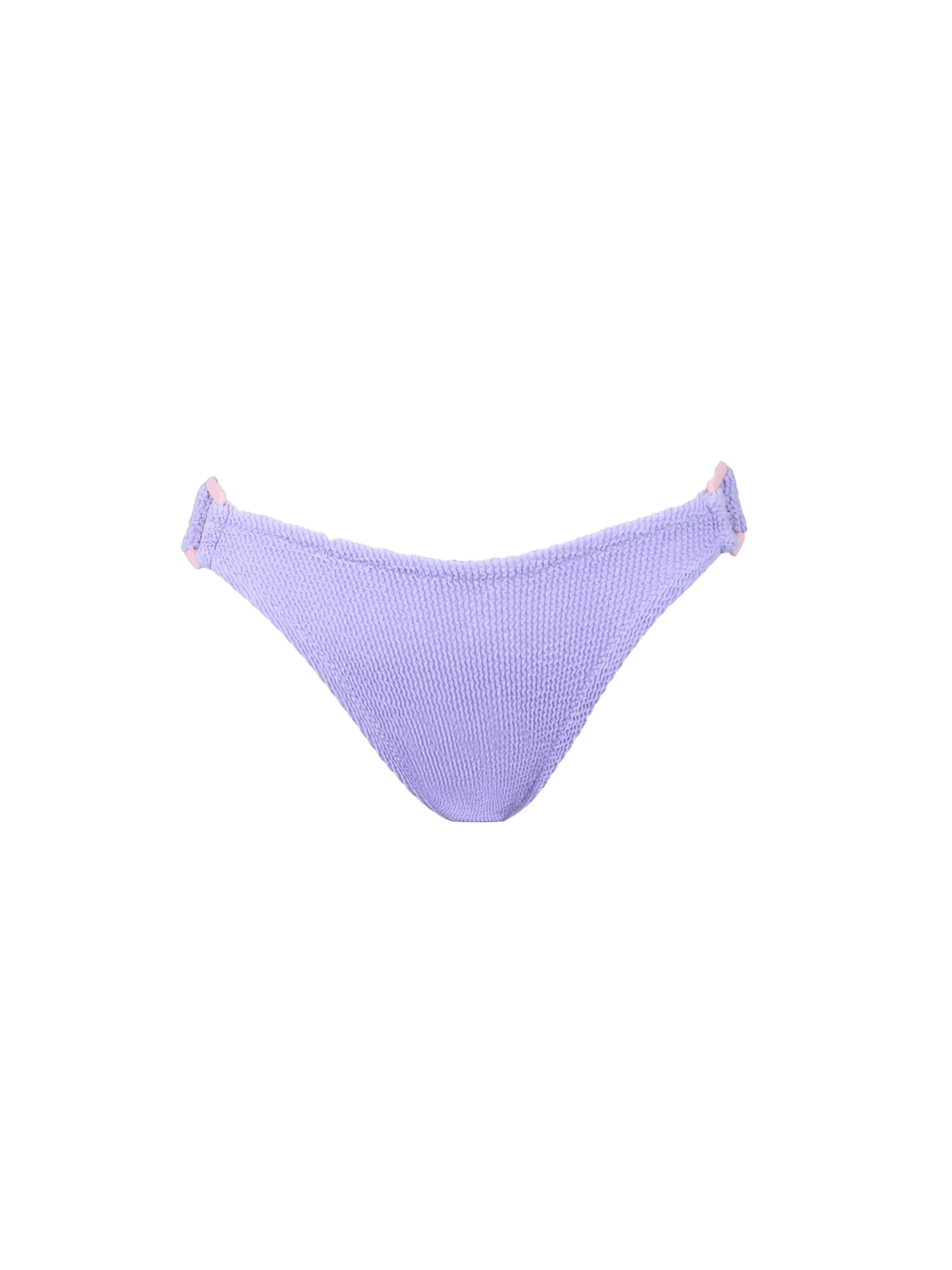 Bañador tipo slip arrugado en tonos pastel