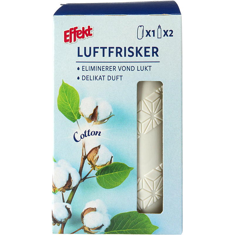 Effekt luftfrisker 2x24 ml, bomull, Effekt