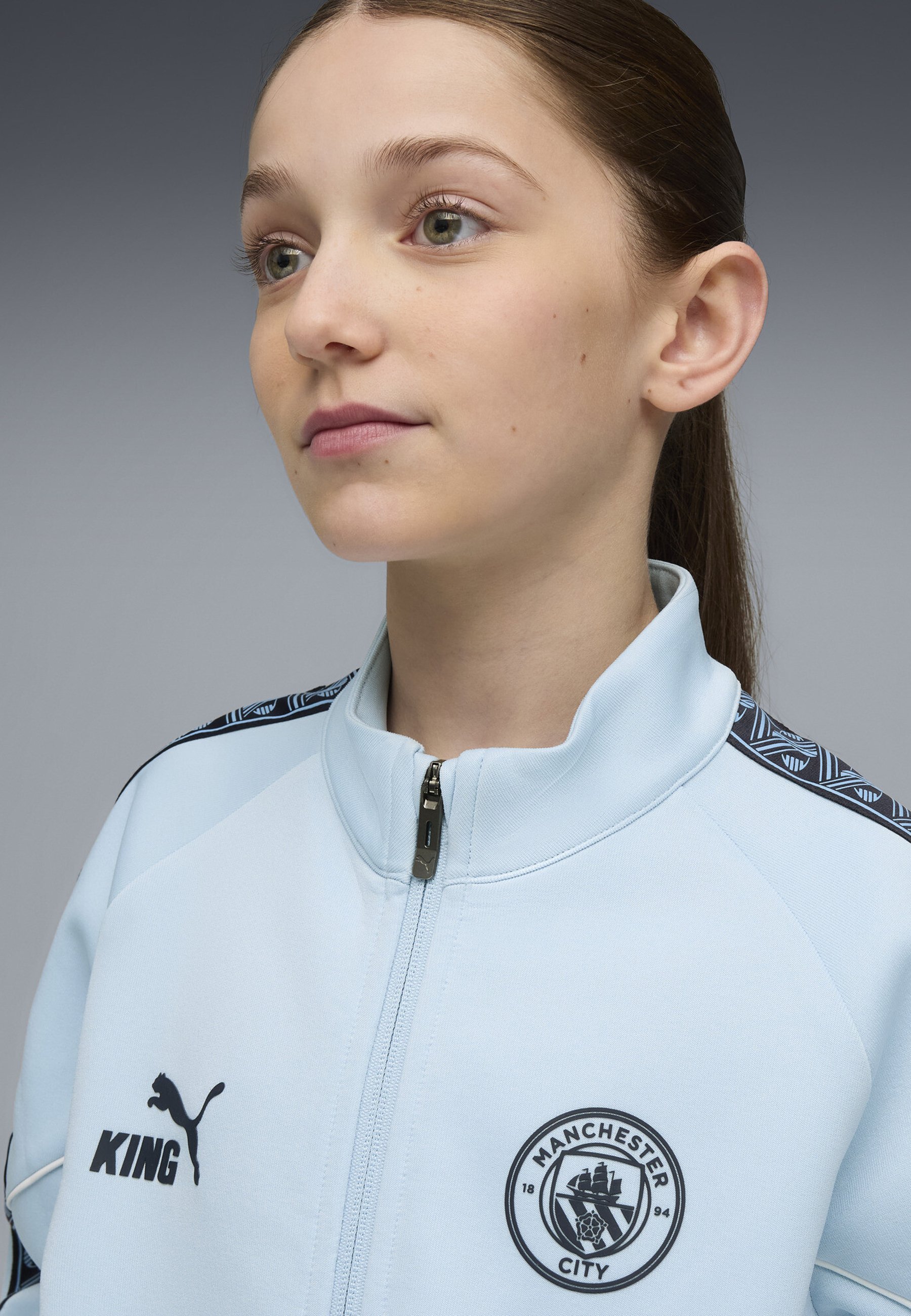 Puma MANCHESTER CITY KING ANTHEM - Klubska oprema - srebrno nebesno temno mornarsko modra