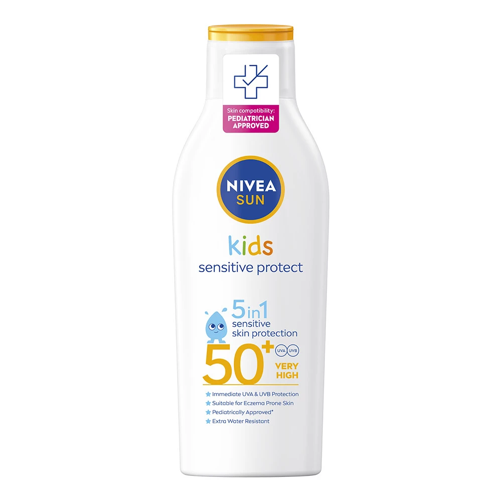 NIVEA Sun Kids Sensitive Protect & Play testápoló SPF50+ 200 ml