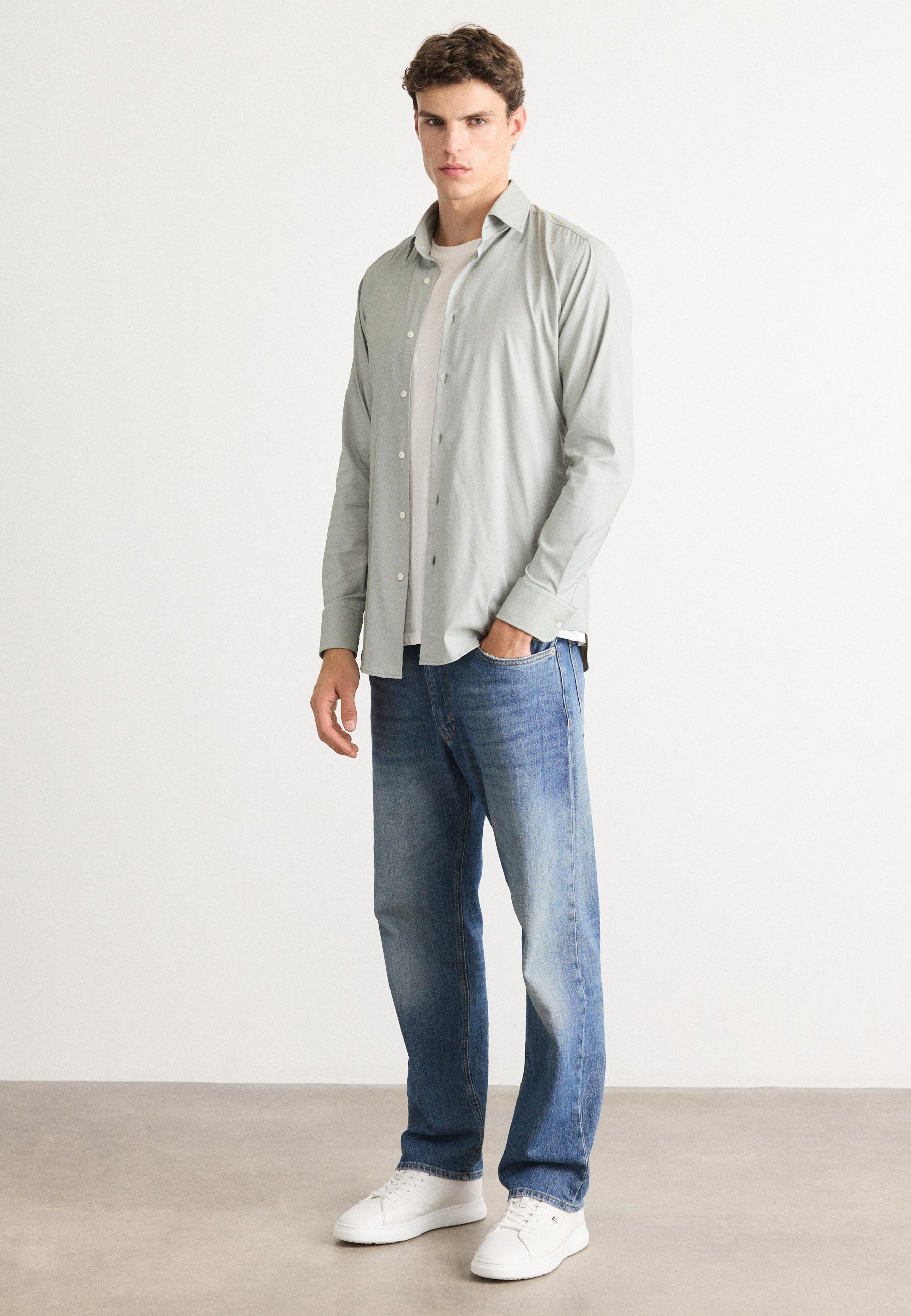 BOSS HANK KENT - Shirt - middengroen