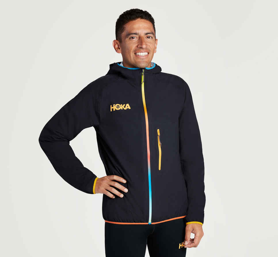Chaqueta impermeable ultraligera negra