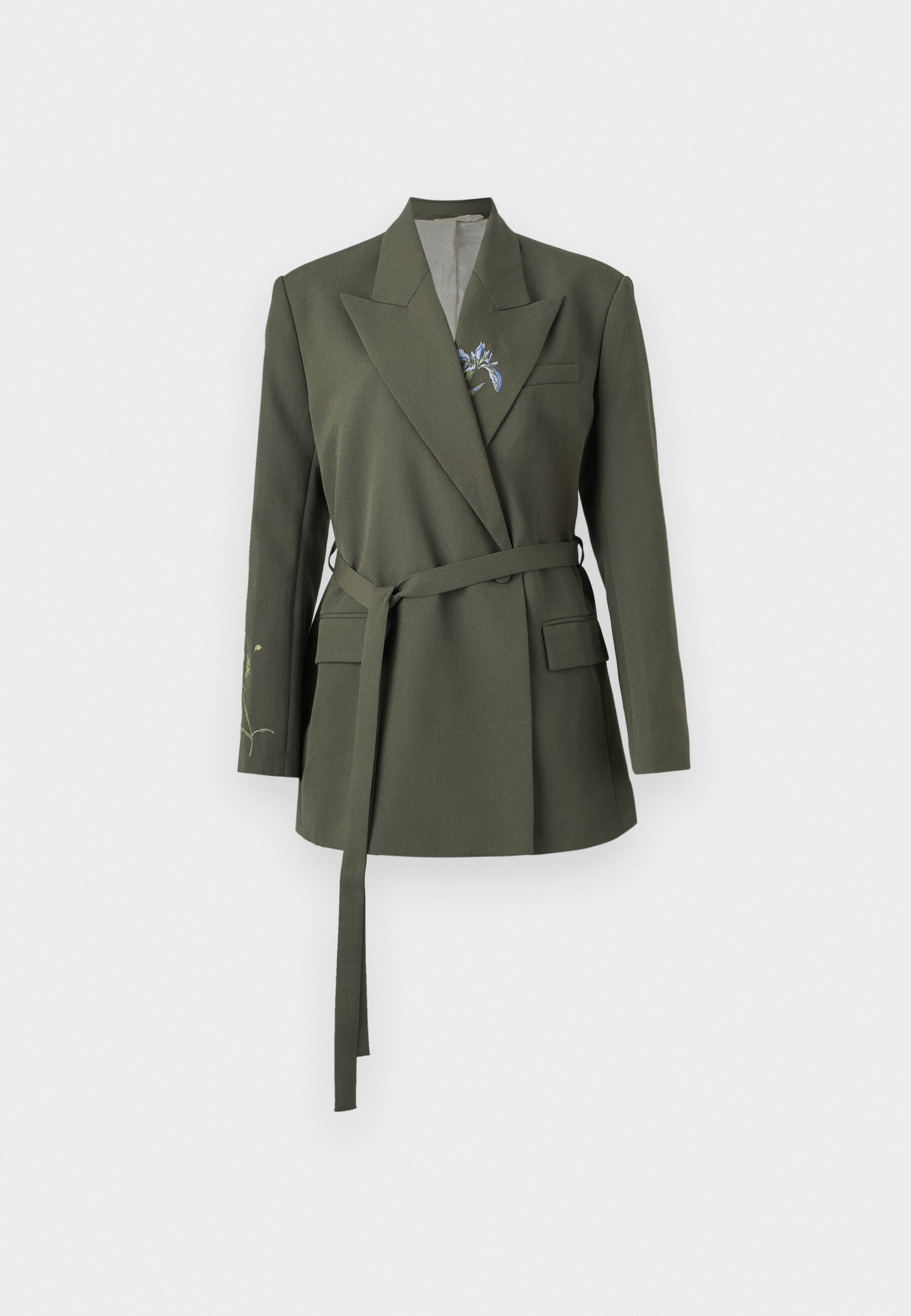 Rodebjer STAND EMBROIDERY - Blazer - dark moss