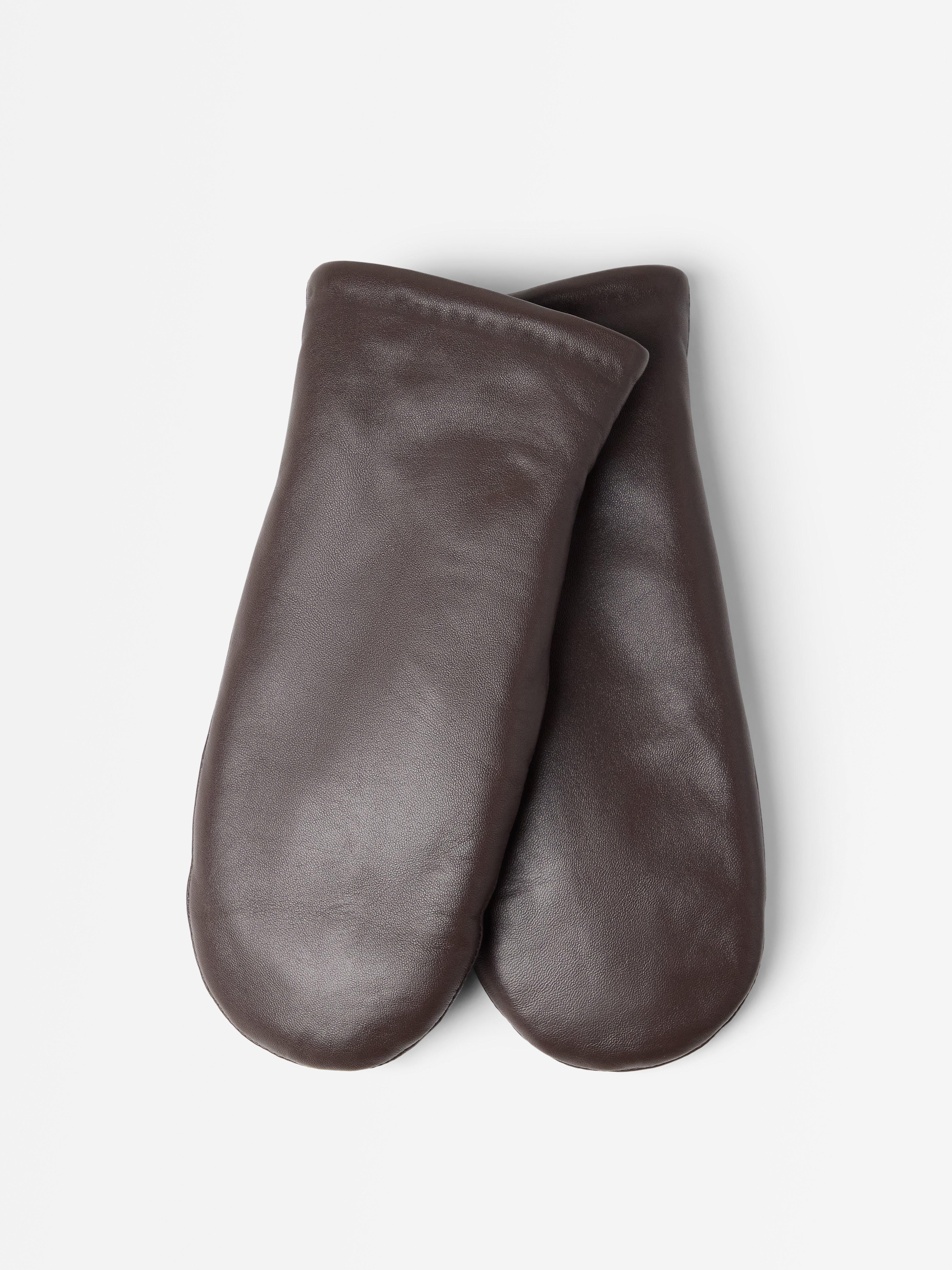 Tumvantar i skinn Brown