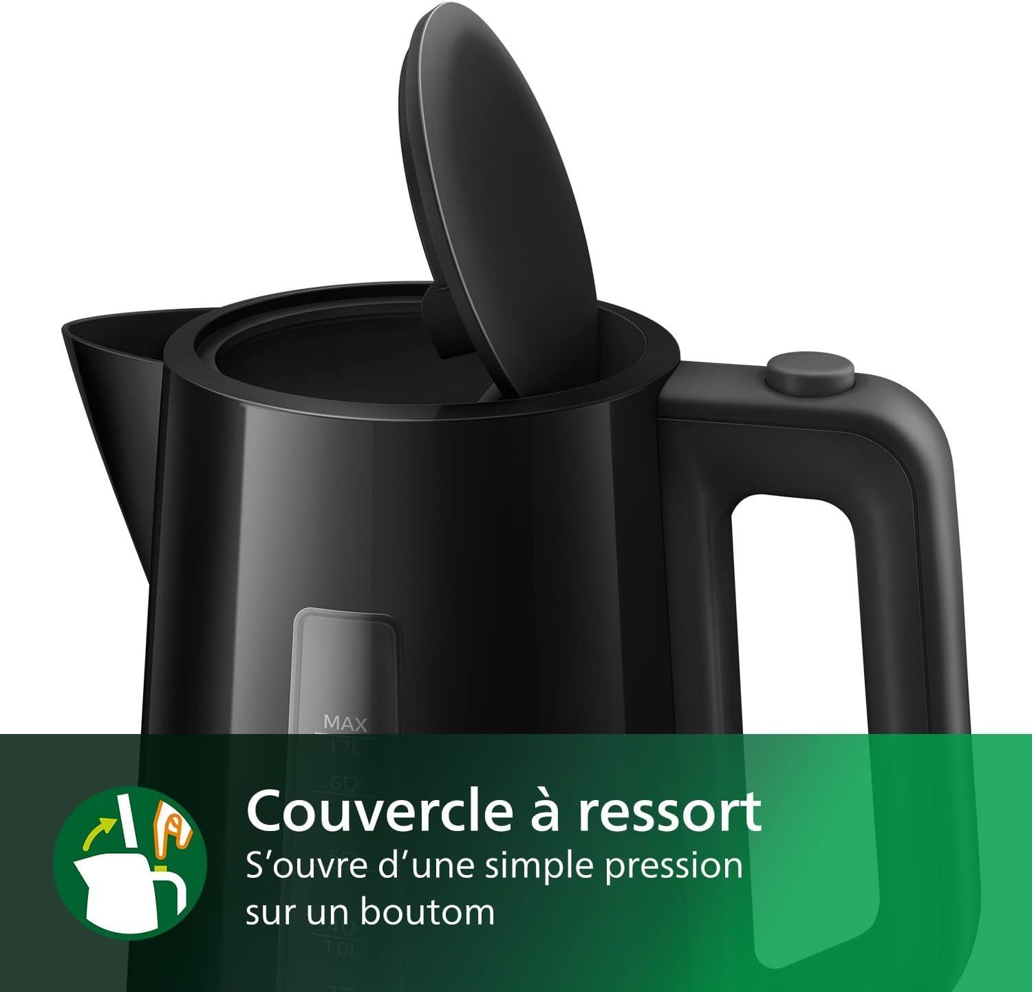 Electric Kettle - PHILIPS - HD9318/20 - Daily Collection - 1.7L - 2200W - Black