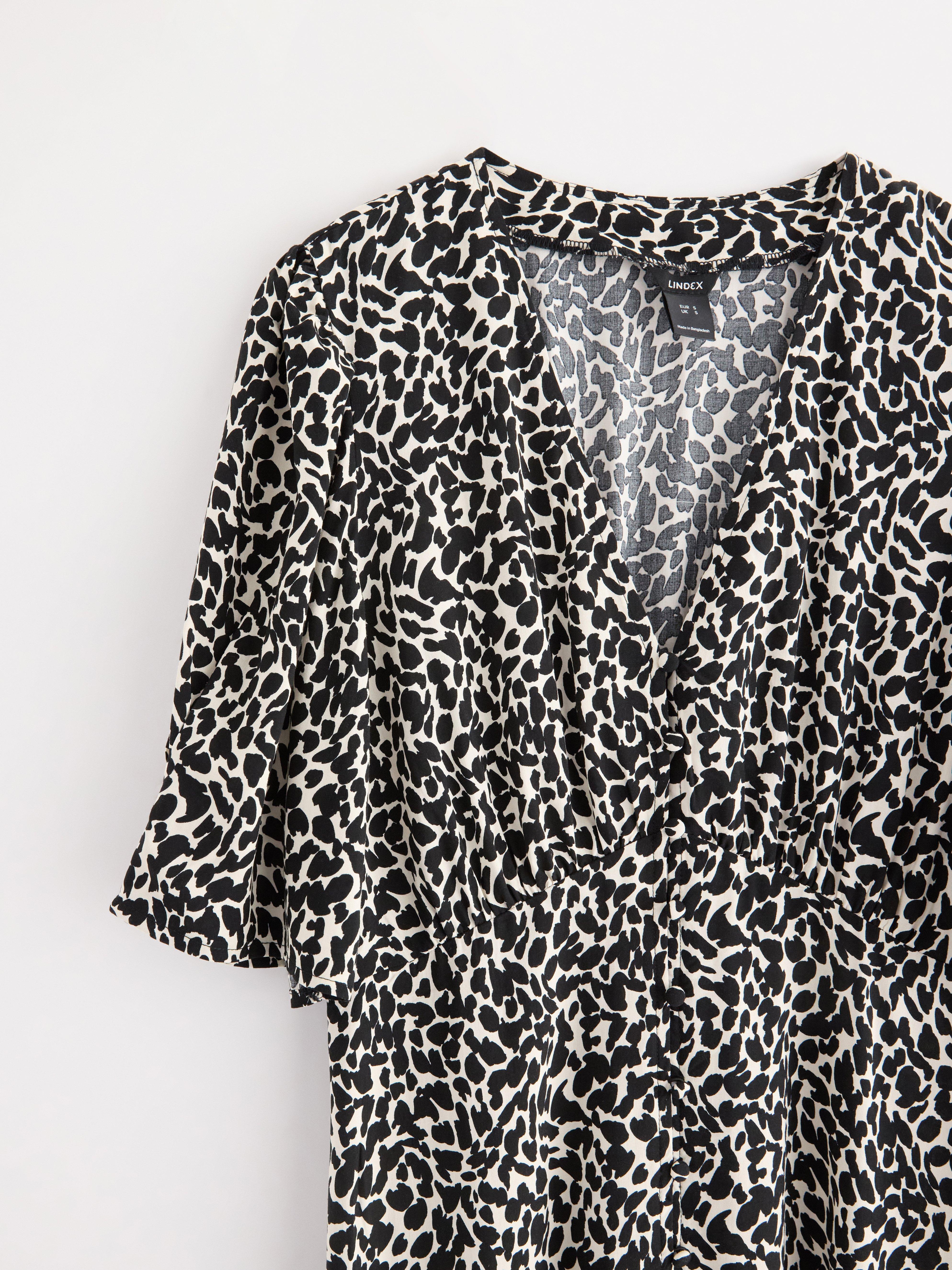 Vestido midi estampado Offblack