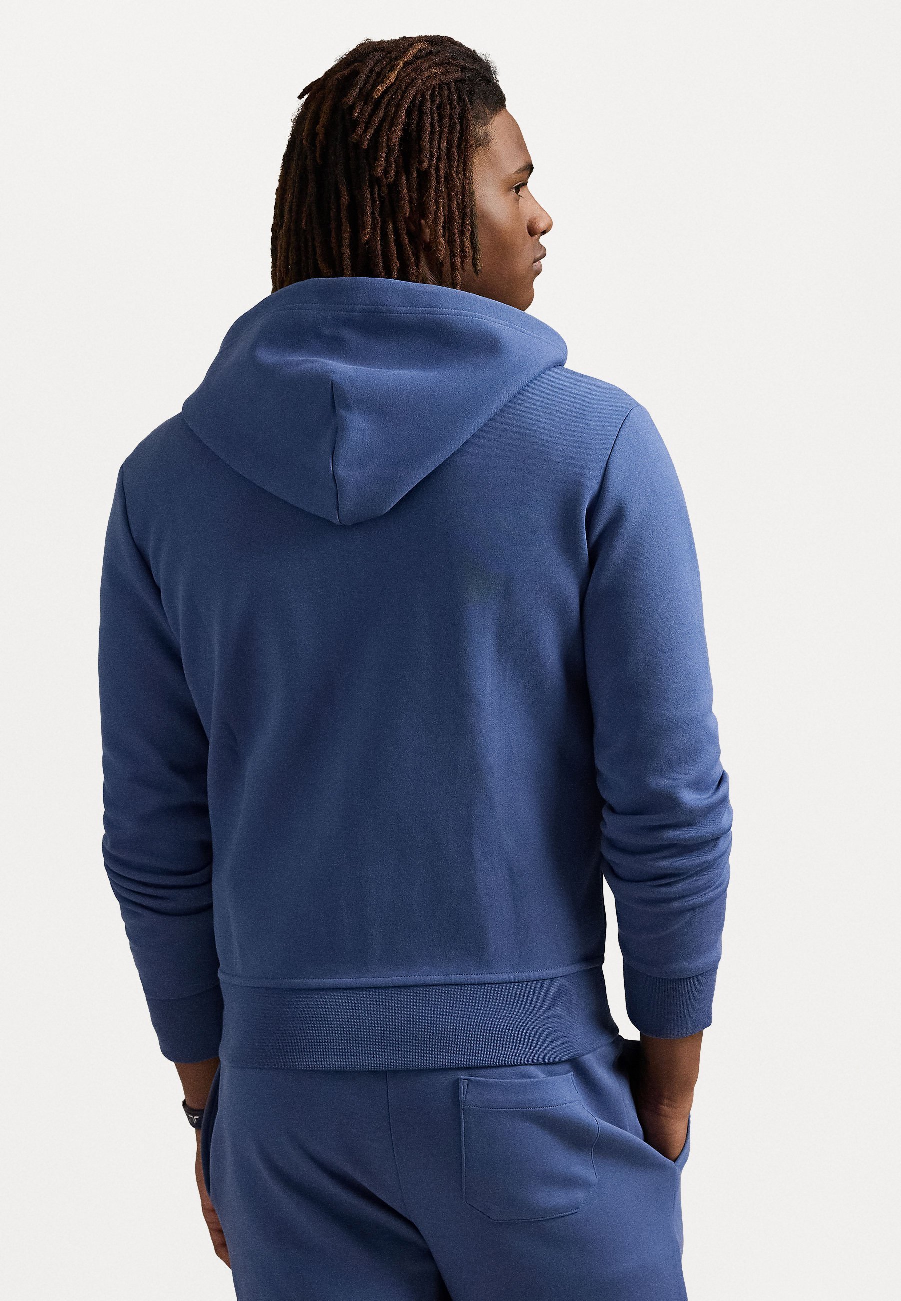 Felpa con cappuccio e zip intera Polo Ralph Lauren - blu terra