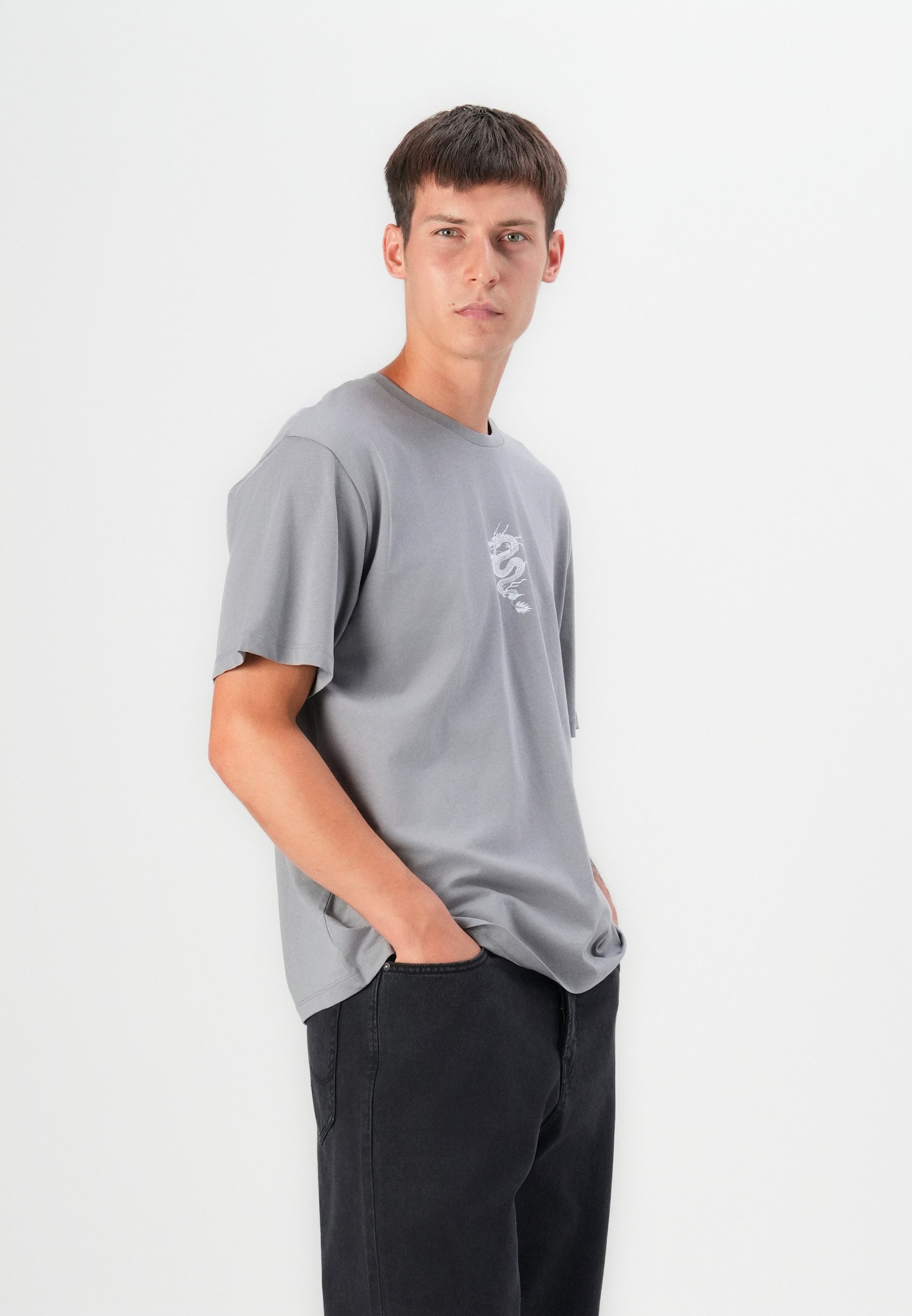 Jack & Jones JJMIKO TEE CREW NECK - Tričko s potlačou - black