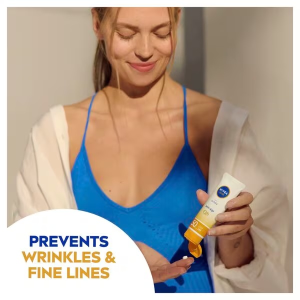 NIVEA Sun UV krema za sončenje proti staranju s koenzimom SPF50, 50 ml