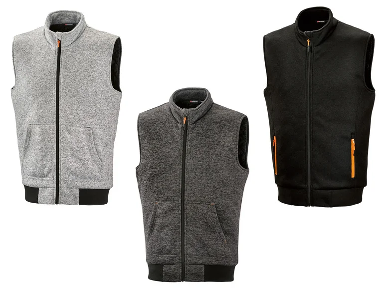PARKSIDE® Ermeløs fleecejakke for menn