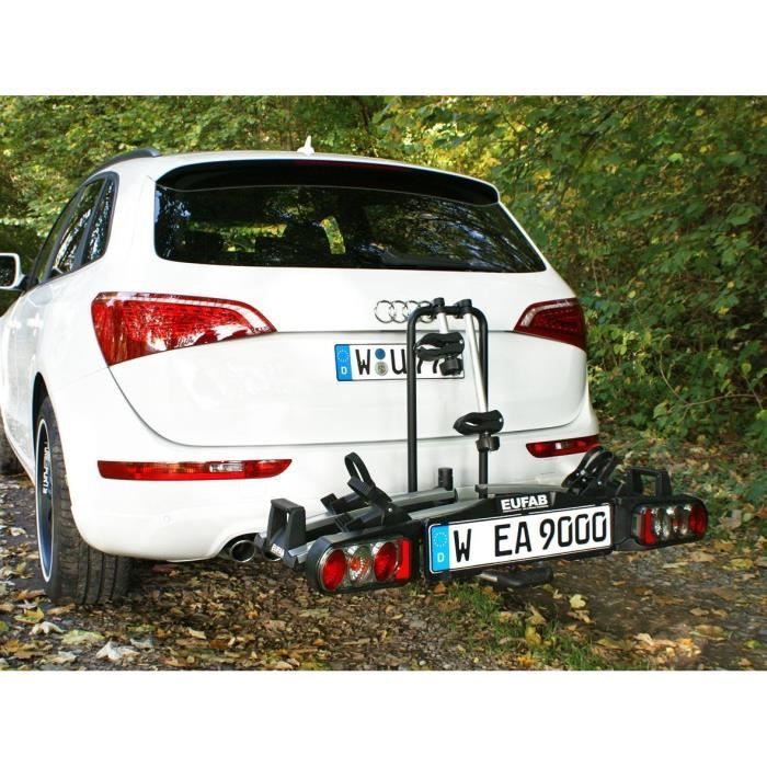 Porte-vélos plateforme EUFAB Premium II 2 vélos pliable