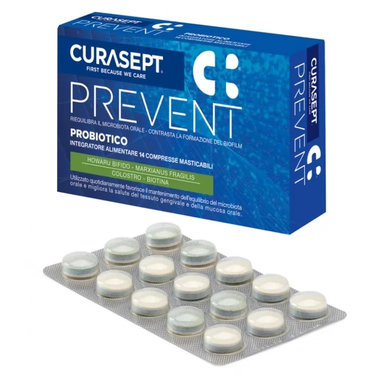 CURASEPT Curasept Prevent Suplemento dietético probiótico 14 comprimidos