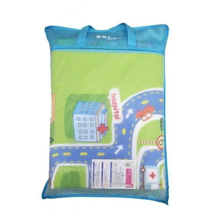 OHMG Children's Play Mat, Racing Car Track Play Mat, Giant Rectangle Mat, Toy Gift for Baby/Child, Unisex