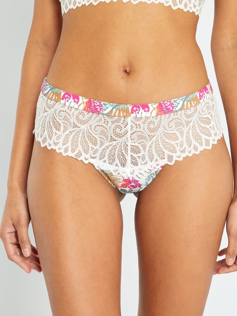 Mojito Lingerie Shorty-Thong - BEIGE