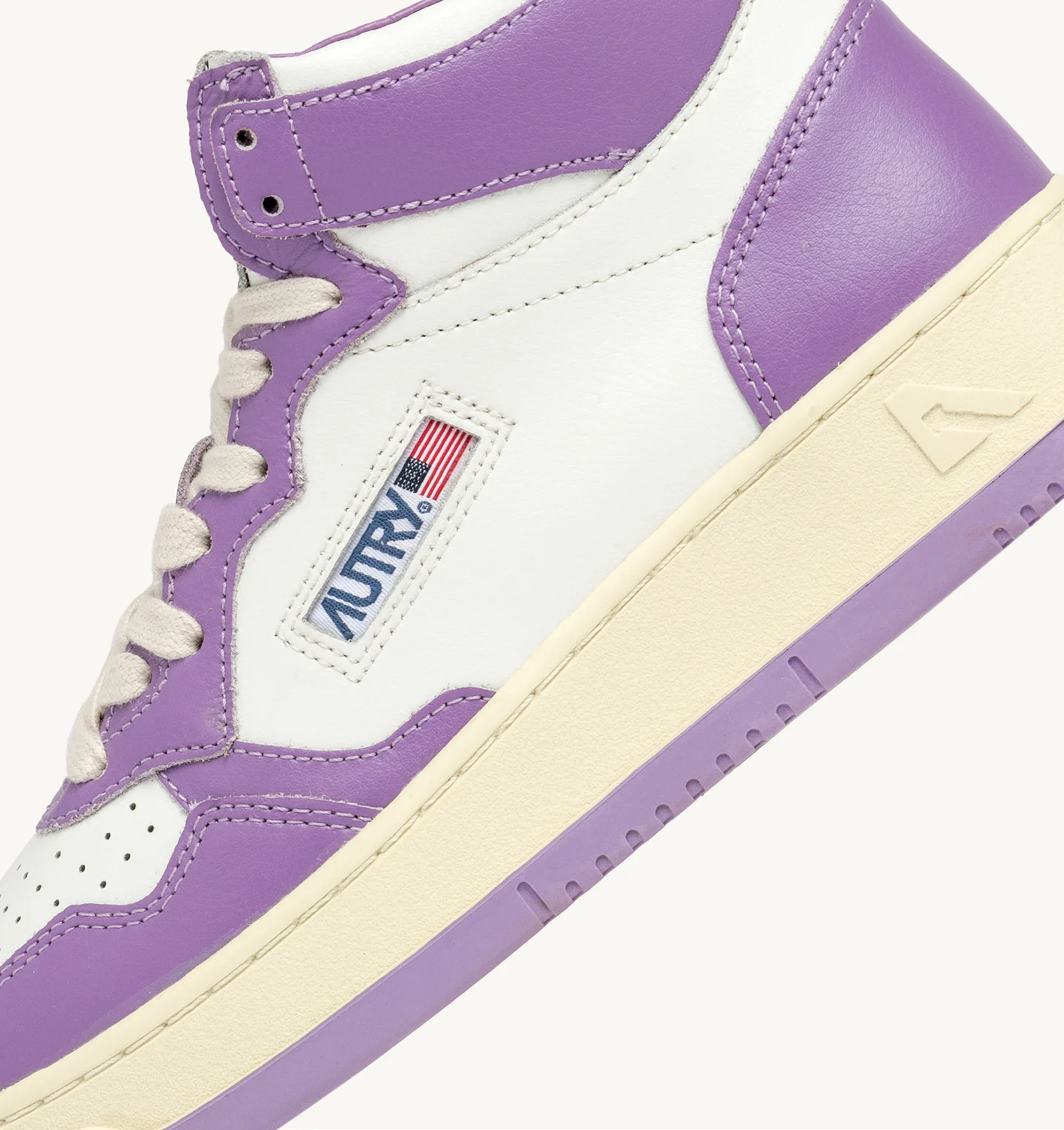Adidași MEDALIȚAT MID ÎN PELLE BICOLOR BIANCO E LILLA