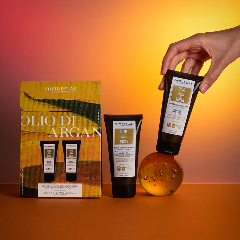 Conjunto de presente para mãos Phytorelax Laboratories Olio Di Argan
