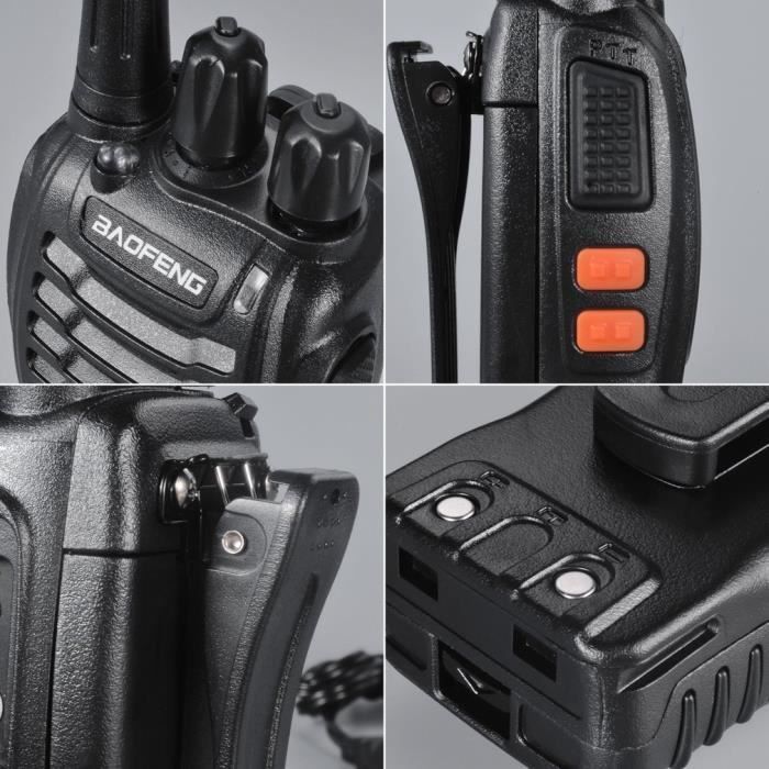 baofeng bf-888s Walkie Talkie 16CH Signal Band UHF 400-470 MHz Rechargeable Two Way Radio avec chargeur (2 Pack de radios)