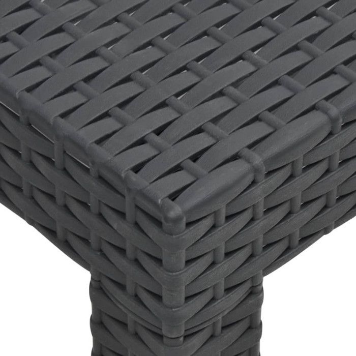 Tavolo da giardino vidaXL Antracite 58x58x41 cm PP