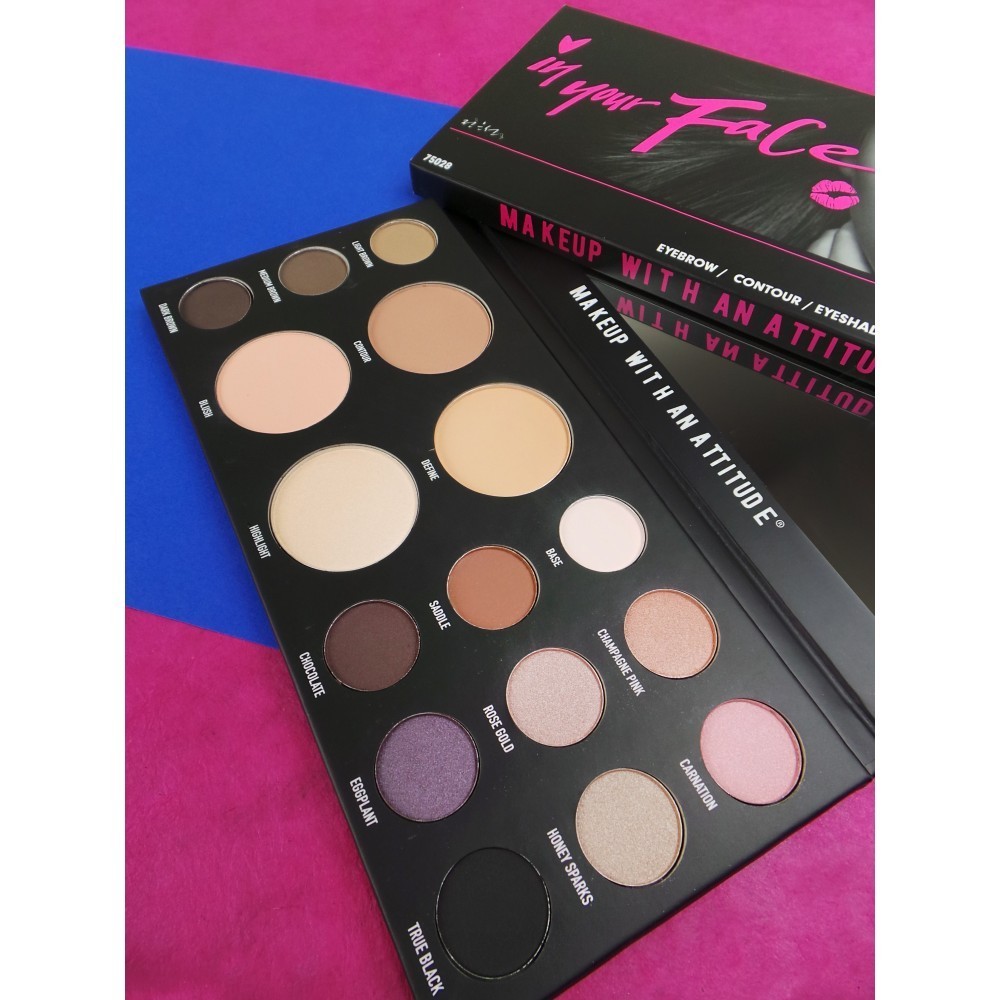 Rude Cosmetics RUDE In Your Face 3-in-1 Palette