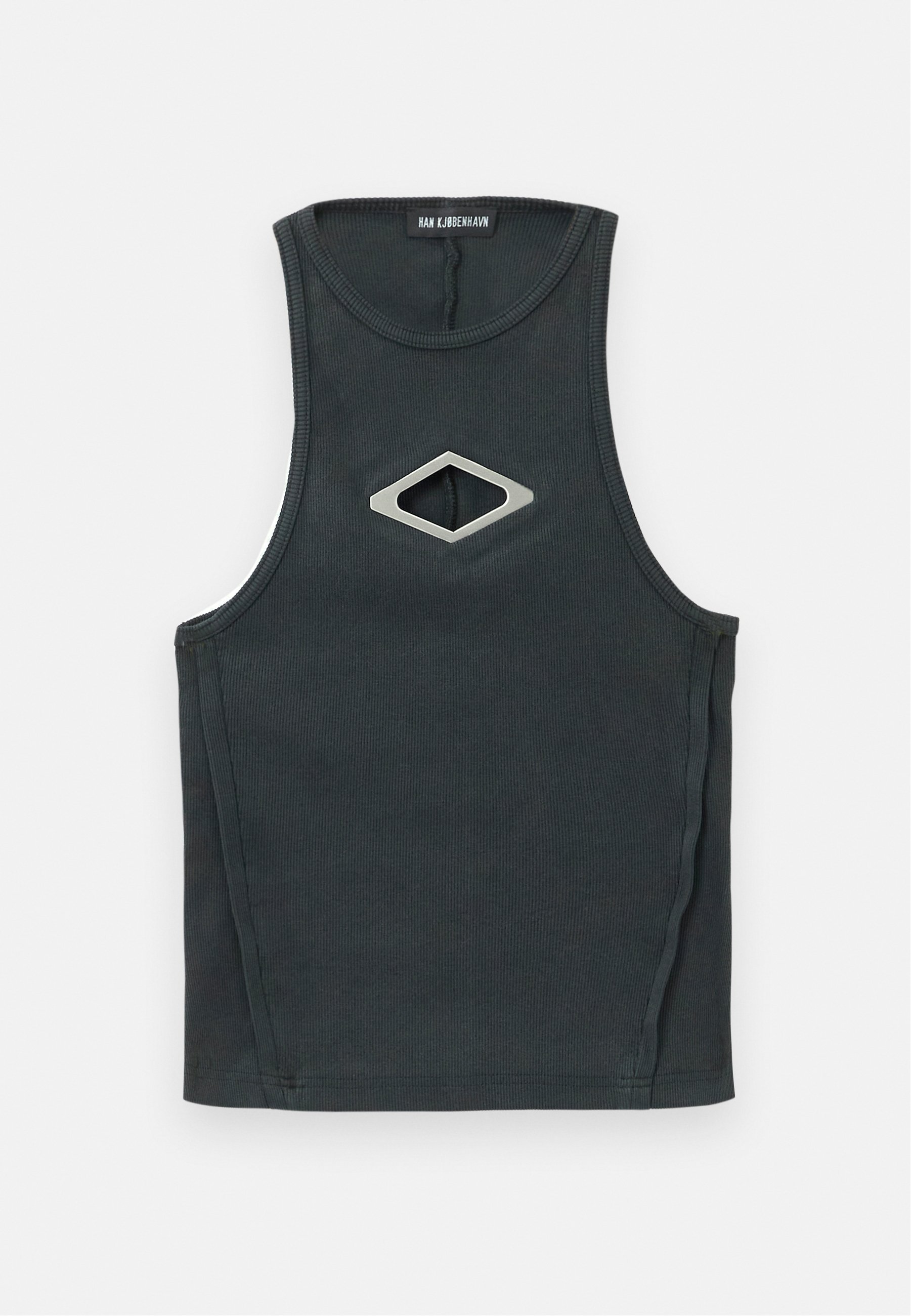 Han Kjøbenhavn DIAMOND TANK - Top - washed black