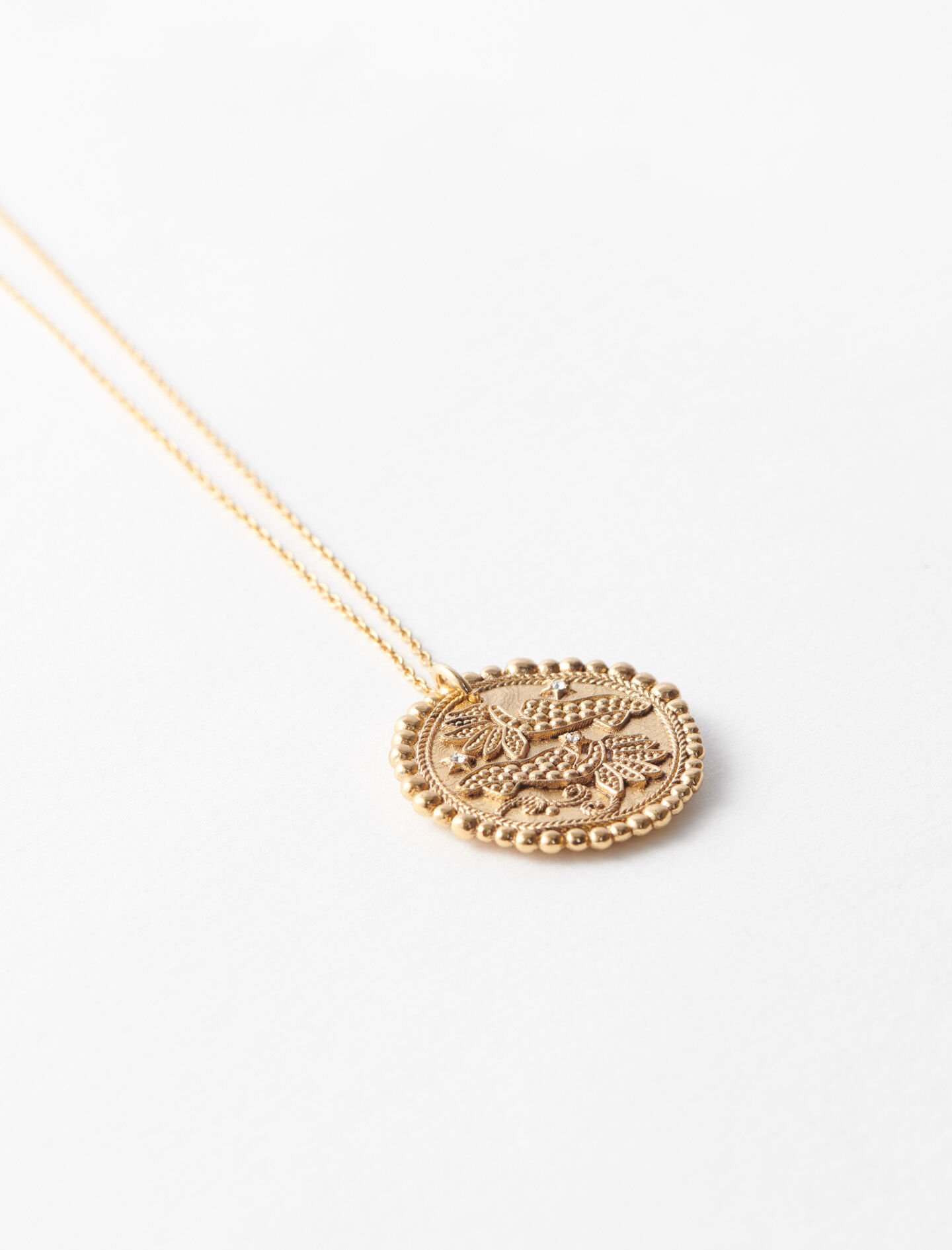 Ketting met sterrenbeeld Vissen - Verouderd messing