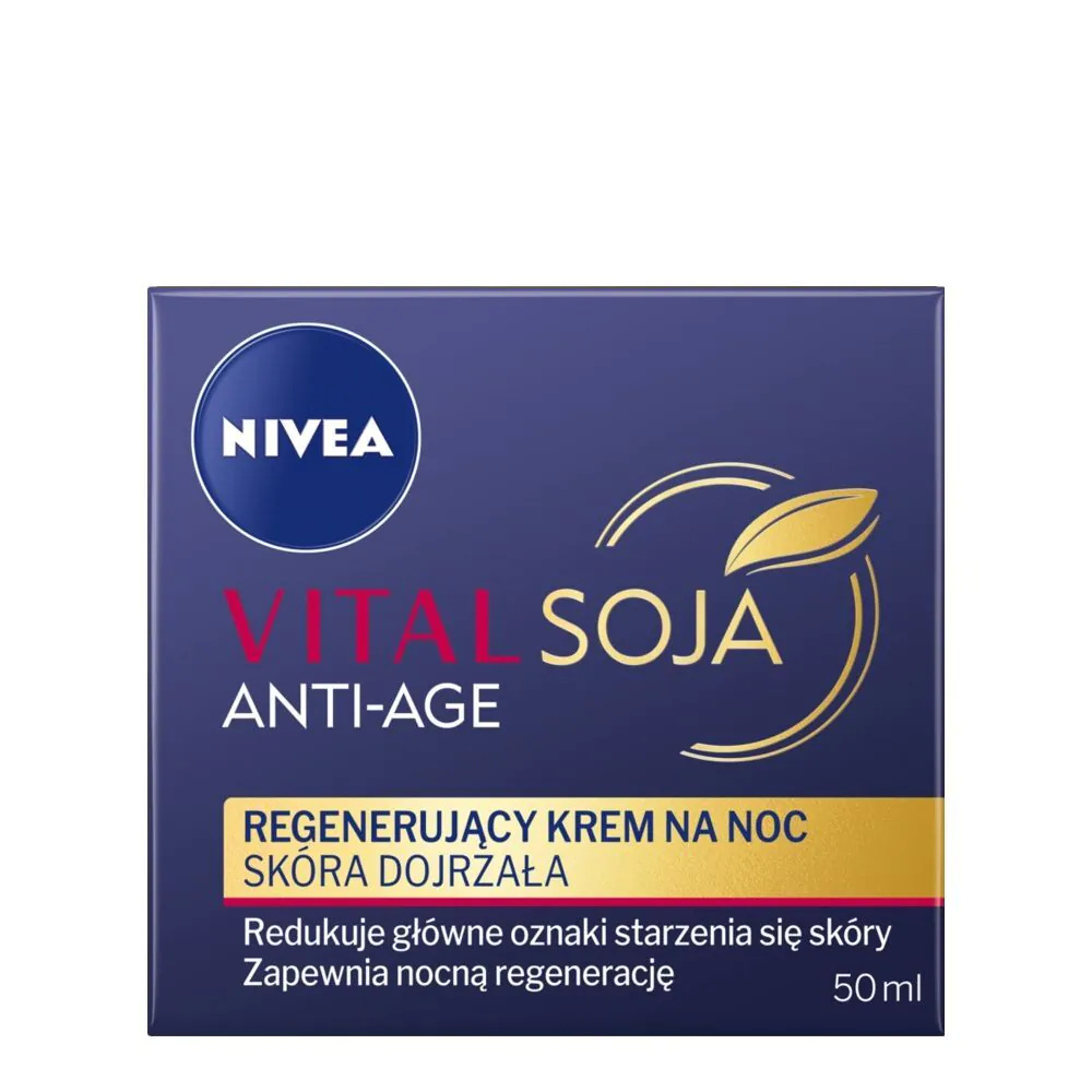 Nivea Vital Soja Regenerujący krem na noc skóra dojrzała