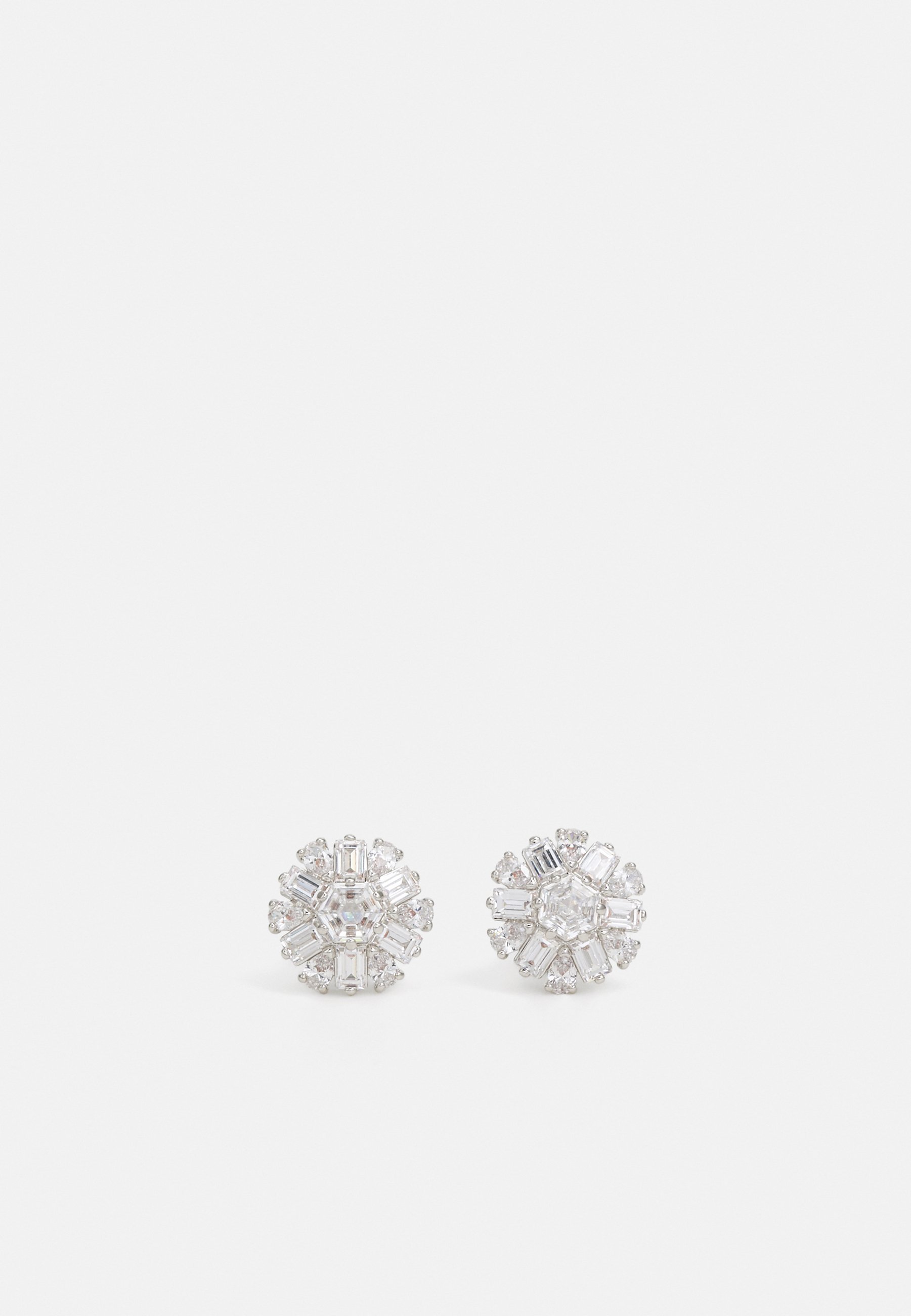 Swarovski IDYLLIA STUD OORBELLEN GEMENGDE GESLEPEN SNOWFLAKE - Oorbellen - zilverkleurig/transparant
