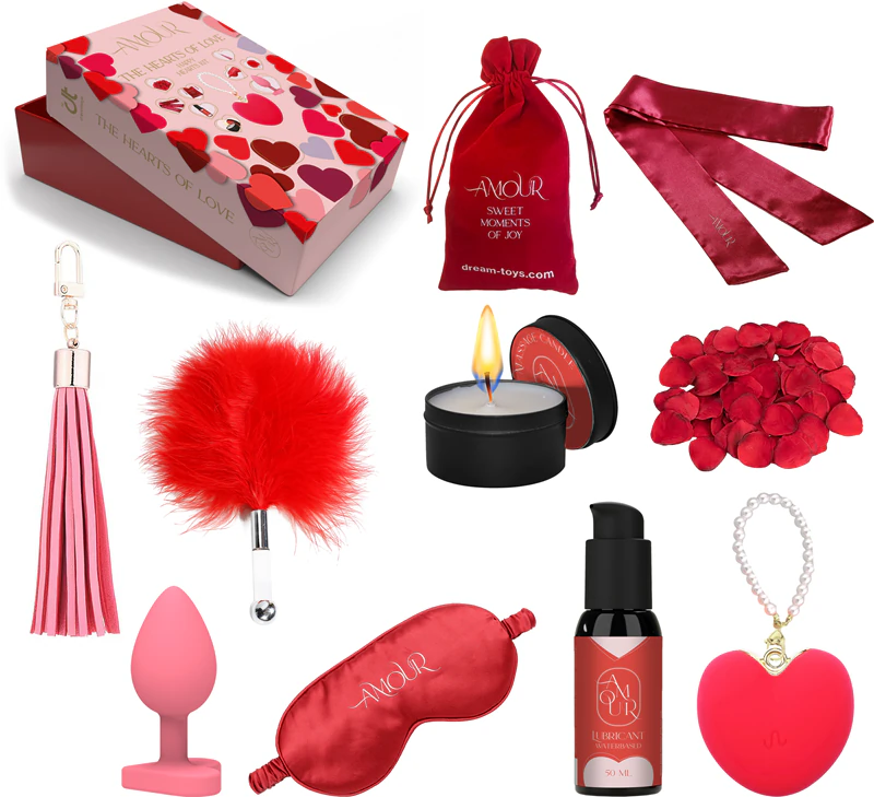 Dream Toys Amour The Hearts Of Love Happy Heart Kit - Conjunto de acessórios eróticos
