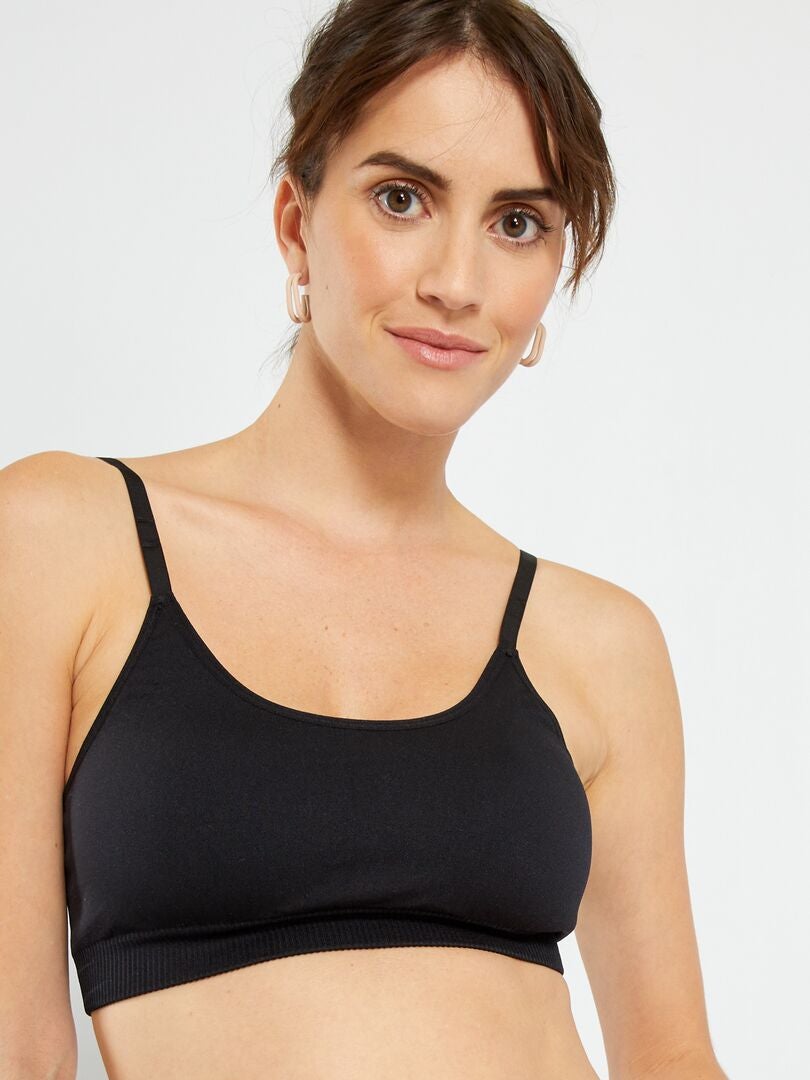Conjunto de 2 sutiãs esportivos - Preto