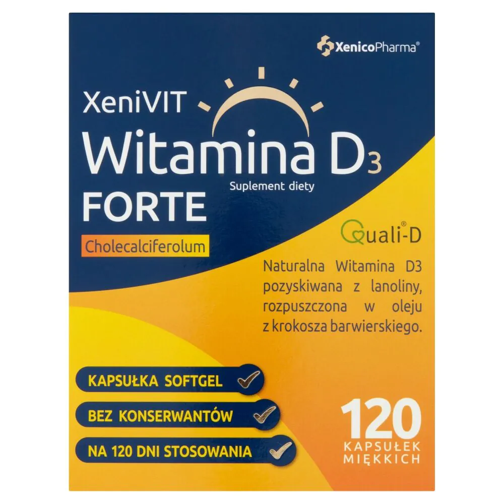 XeniVIT Witamina D 4000 Forte, Kapsułki