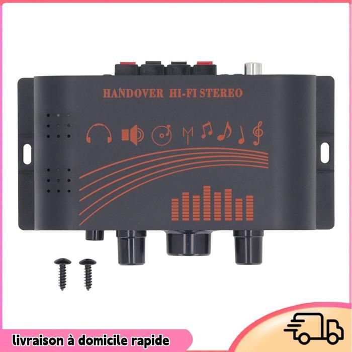 Amplificador de potencia HiFi de 2x20W, amplificador de audio estéreo con USB 5.0, SD y AUX para cine en casa, coche y garaje.