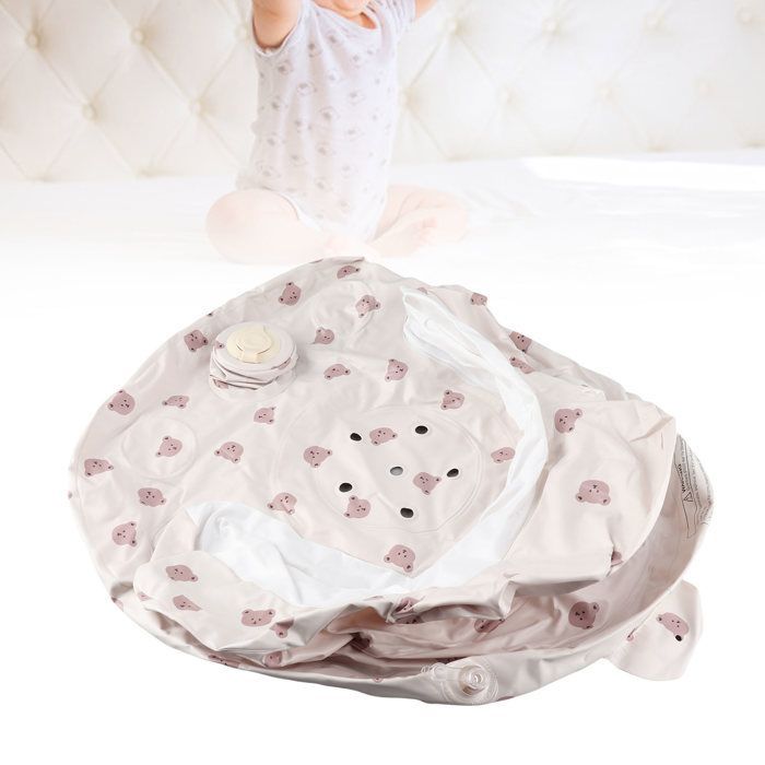SALALIS Seggiolino gonfiabile per neonati, seggiolino gonfiabile pieghevole per bambini, seggiolino per bambini piccoli, sedia da bagno, sedia per l'assistenza all'infanzia