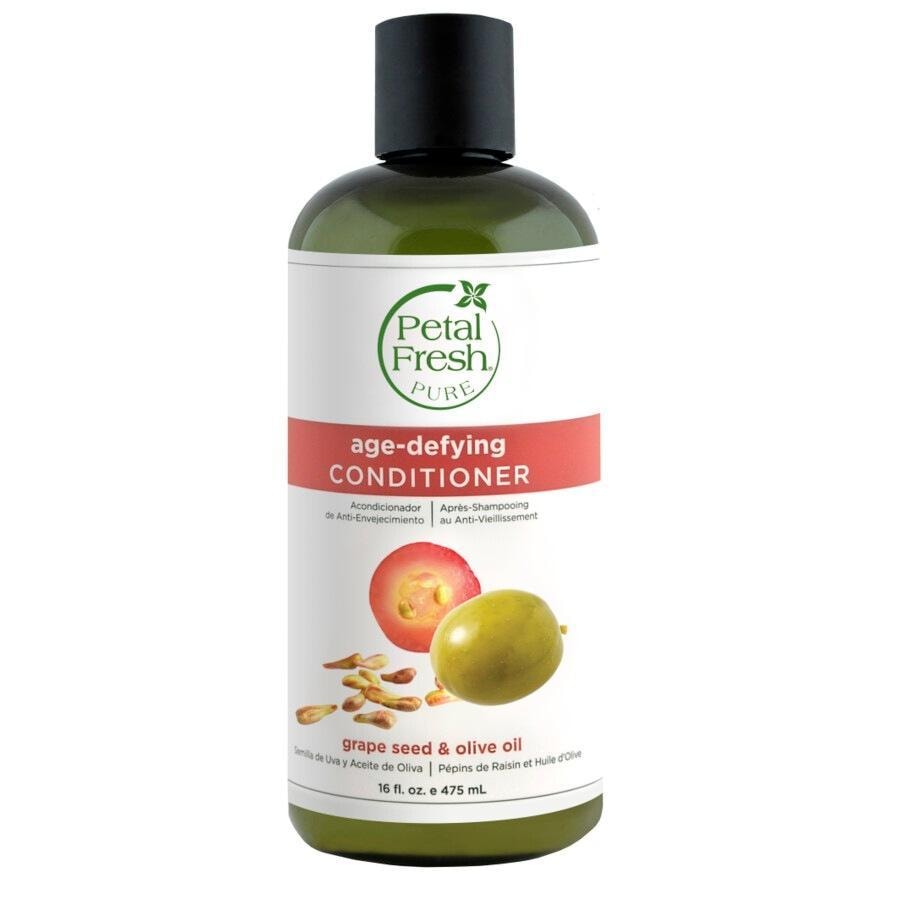 Petal Fresh -shampoo, jossa on viinirypäleen siemeniä ja oliiviöljyä – hoitoaine – 475 ml