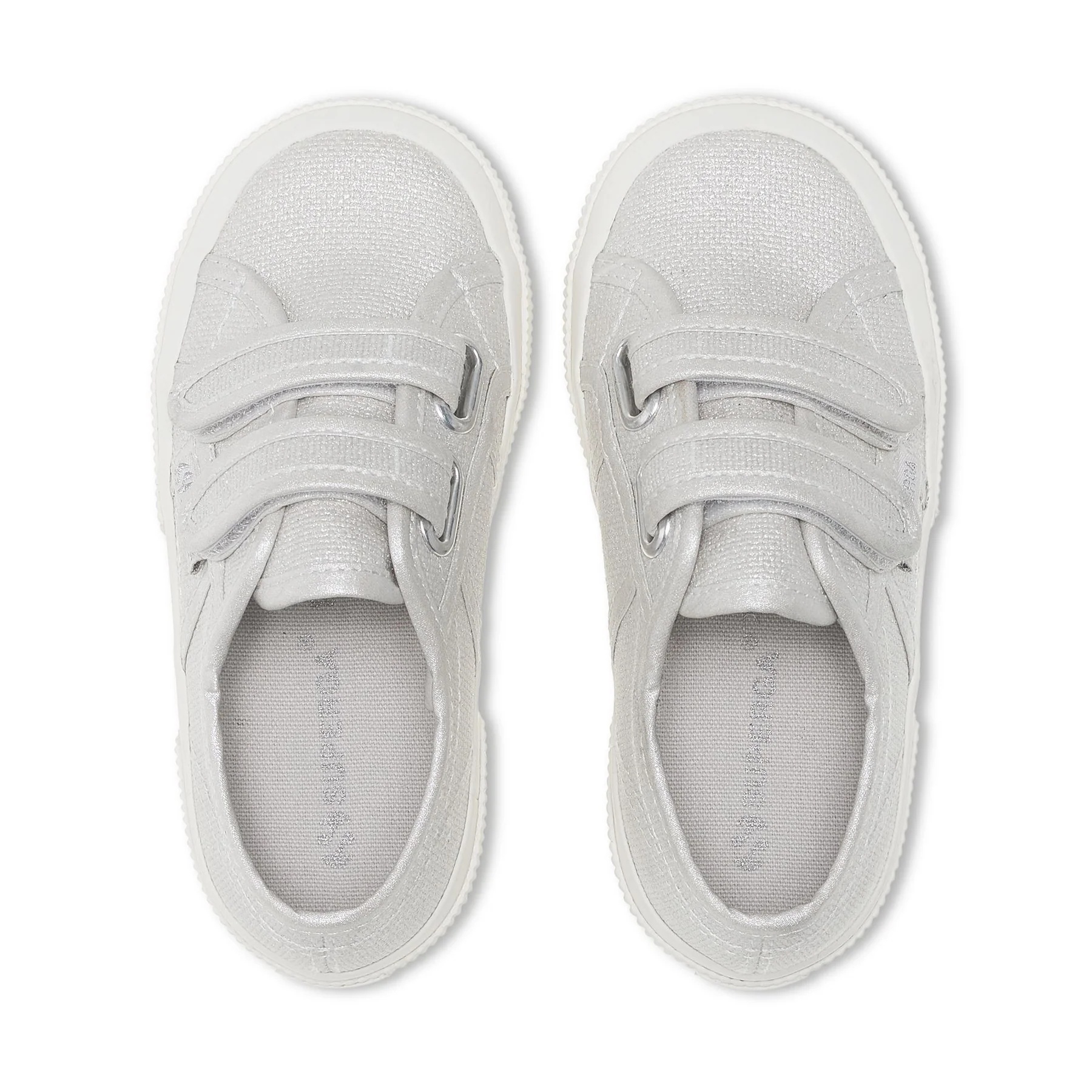 2750 KIDS STRAPS PEARL MATTE CANVAS-GREY SILVER-FAVORIO