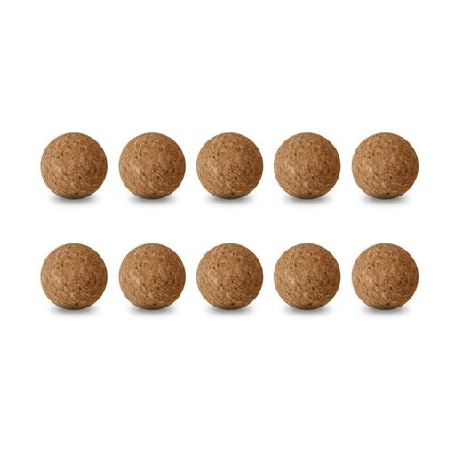 Lot of 10 Cork Foosball Balls (35mm) 100% Grip