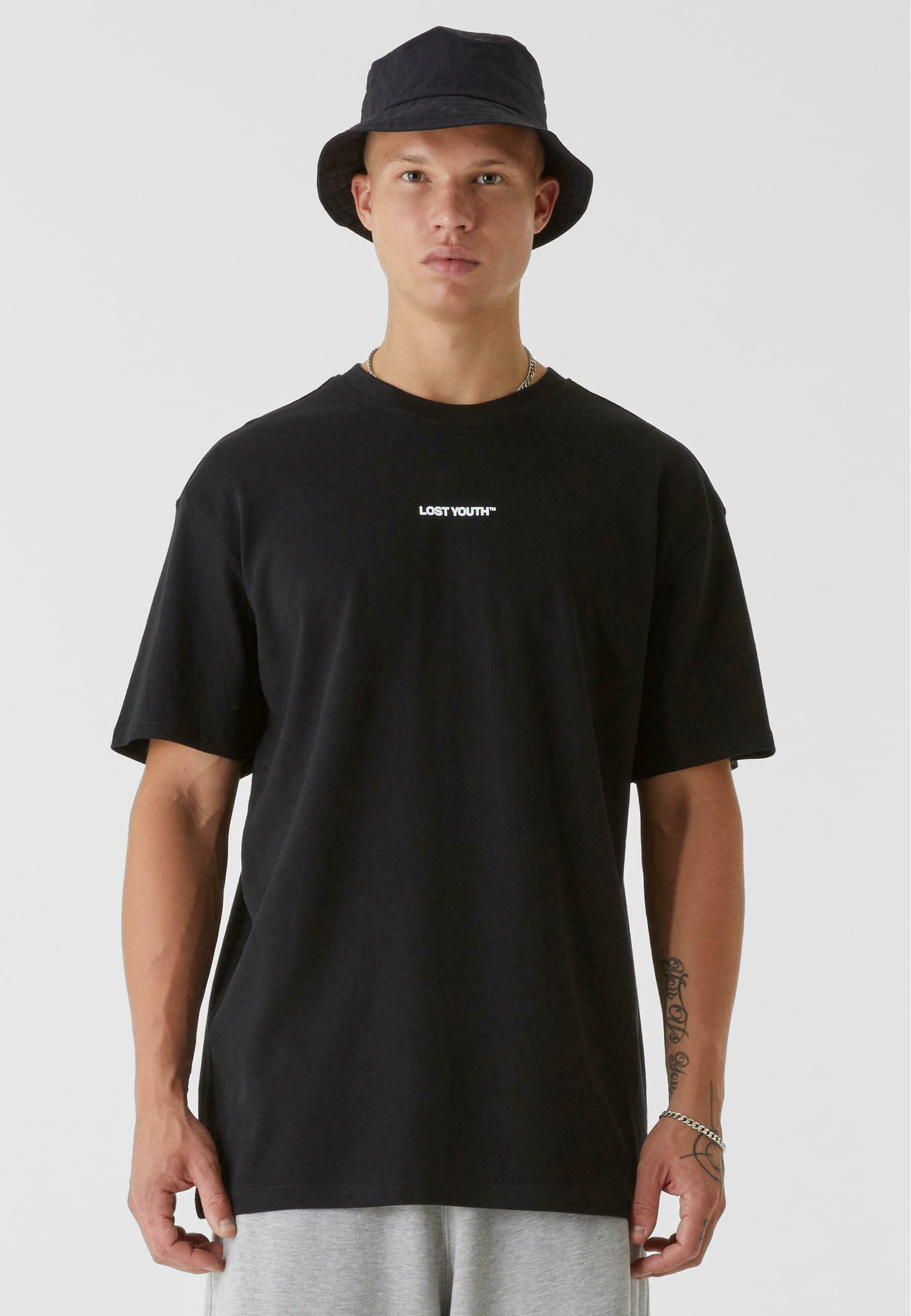 Lost Youth CHAOS - T-shirt imprimé - noir