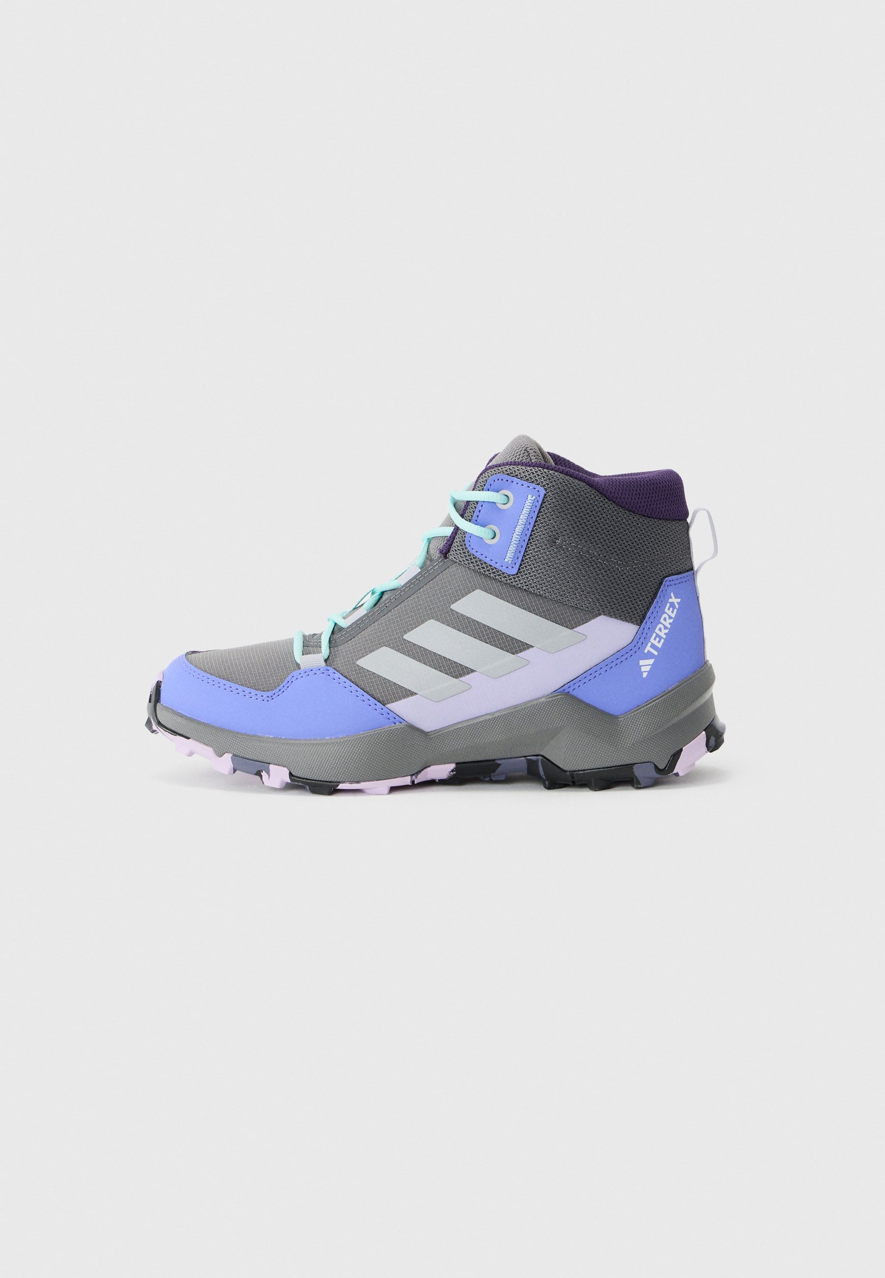 Adidas Terrex AX4R MID UNISEX - Wandelschoenen - grijs/mat zilverkleurig/semi-flash aqua