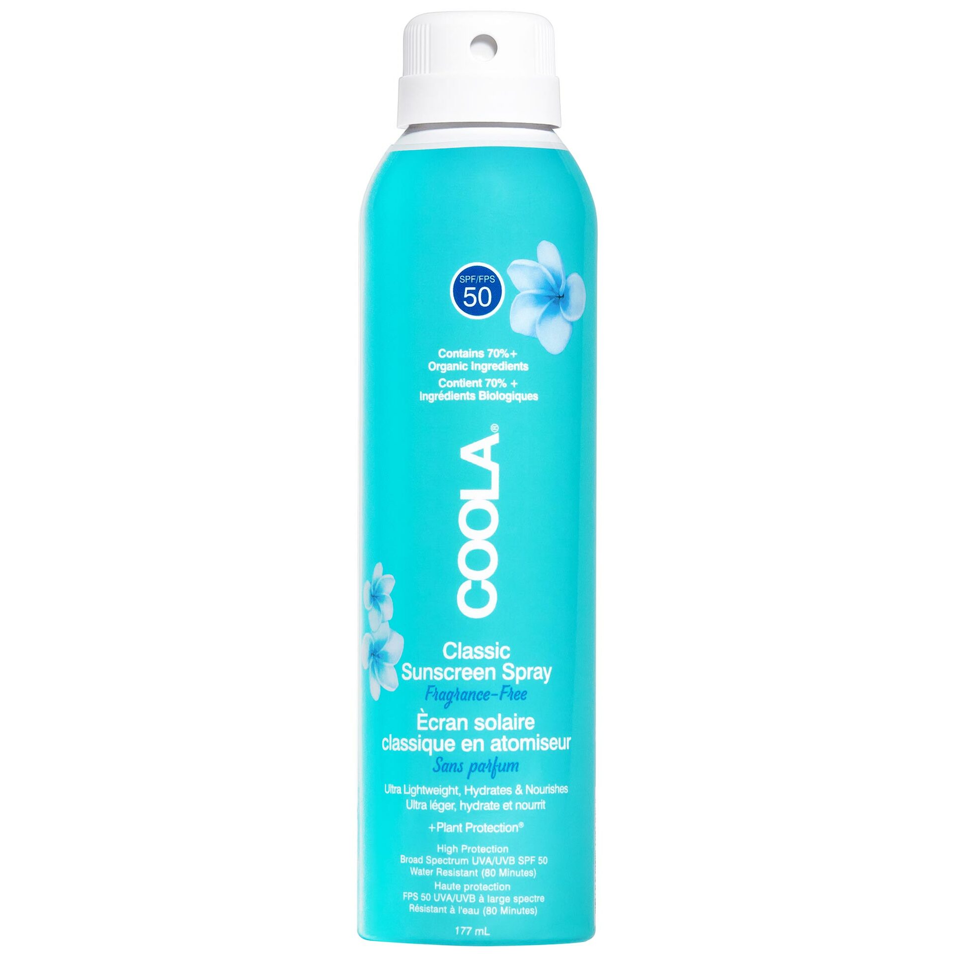 Klasszikus SPF50 testpermet illatmentes 177 ml - COOLA
