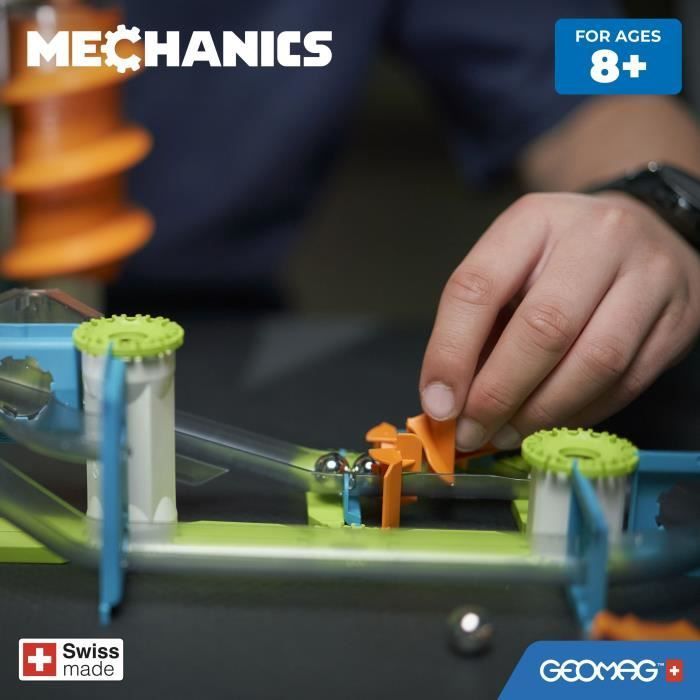 Knikkerbaan - GEOMAG - Mechanische zwaartekracht racebaan - 67 onderdelen - Magnetisch - Zwaartekracht - Gerecycled plastic