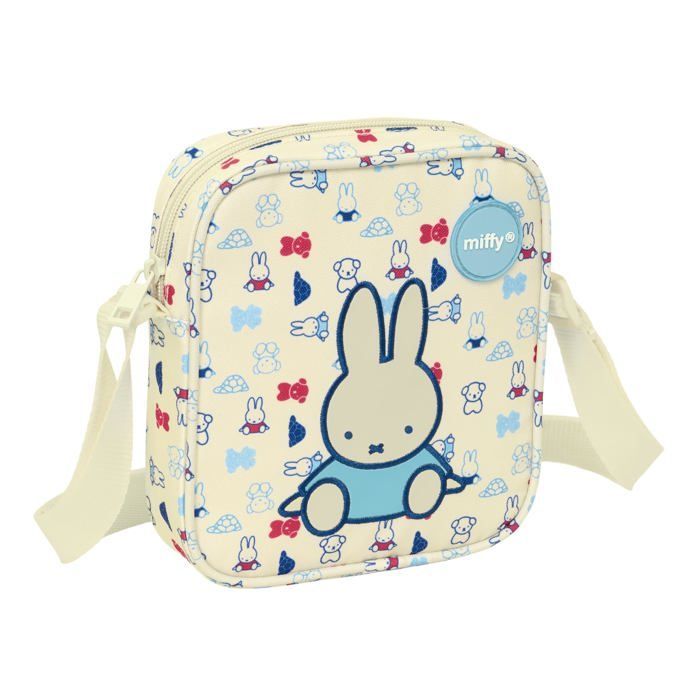 Kleine kinderschoudertas - Safta - 16x4x18 cm - Pastelbeige - Verstelbare schouderband - Ritssluiting