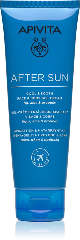 Apivita Bee Sun Safe After Sun Chladivý a upokojujúci gélový krém na tvár a telo po opaľovaní