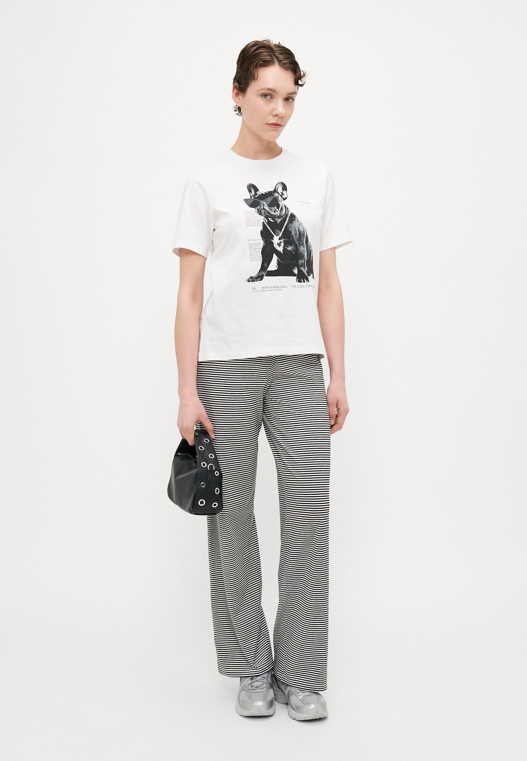 ONLY Tall ONLDONNA LIFE COOL - T-shirt met print - helder wit