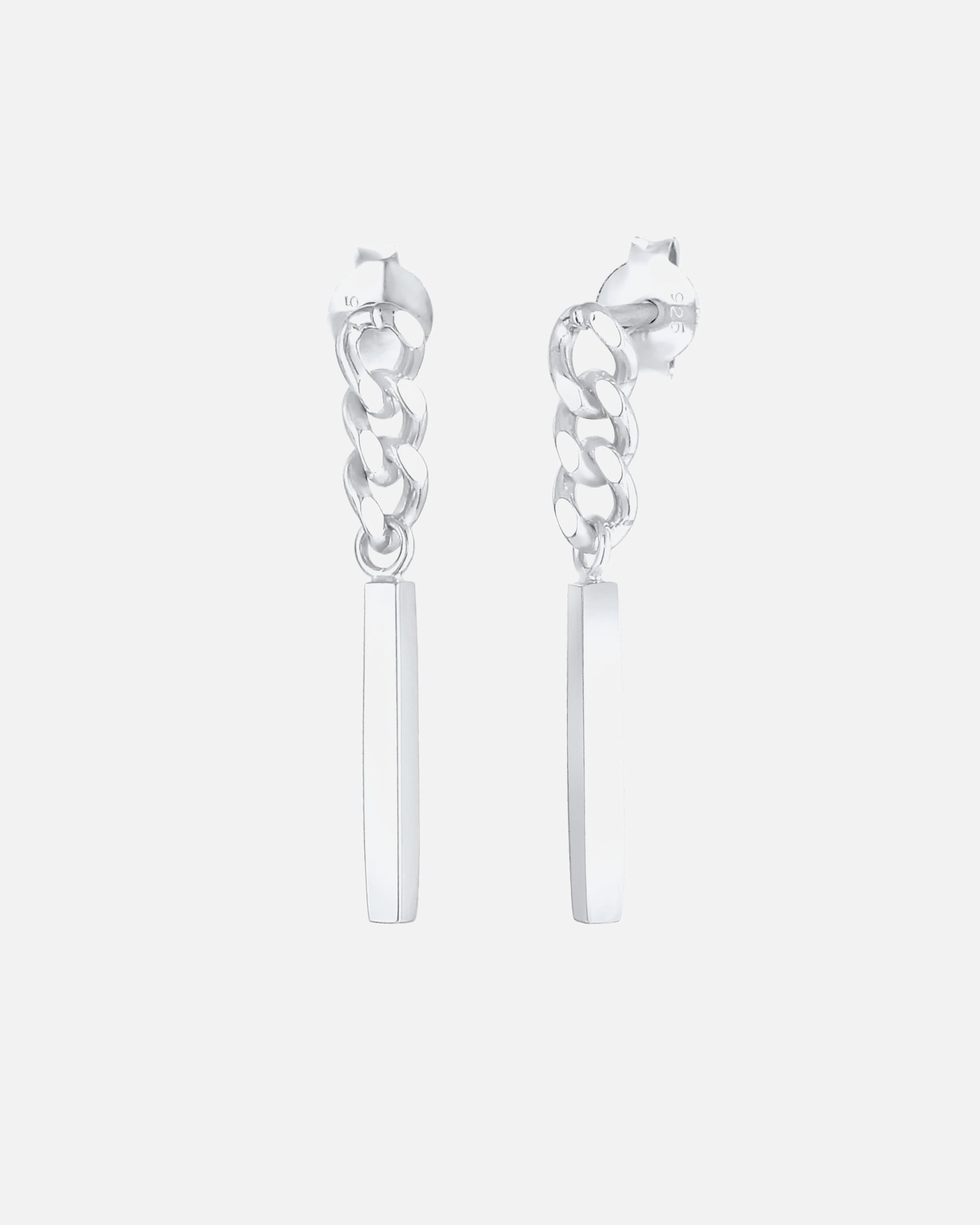 Elli Boucles pendentes pour dames tige au look Geo en 925/1000 argent massif